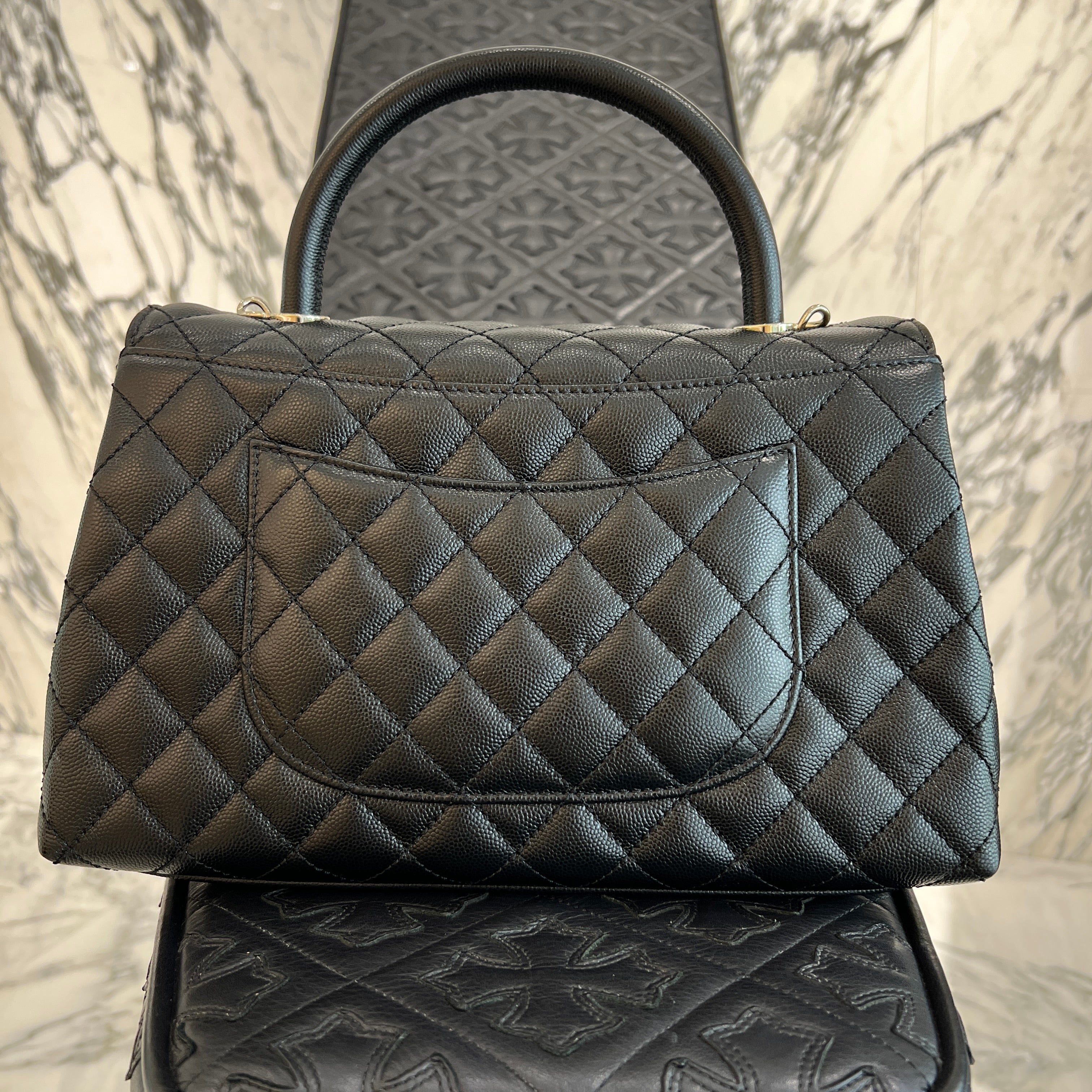 CHANEL 2023 Cruise Coco Handle 29 Leather Shoulder Bag A9290 B10382 94305 シャネル 2023P ココハンドル 29 レザーショルダーバッグ