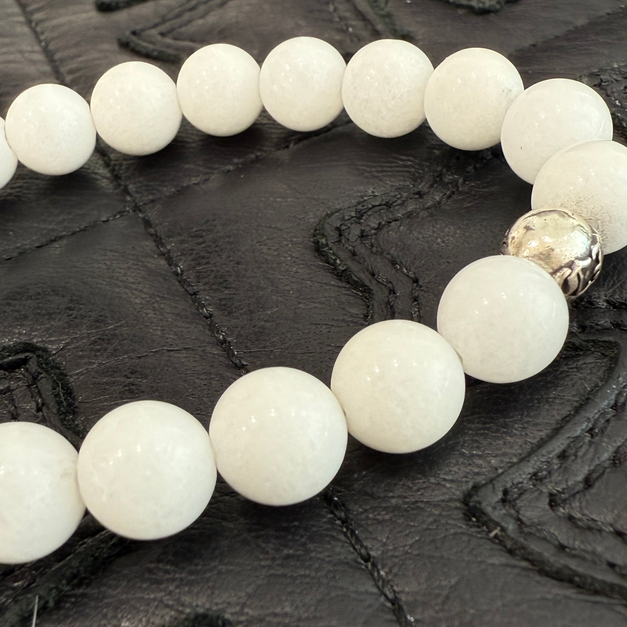 CHROME HEARTS CH Plus White Beads Bracelet クロムハーツ CHプラス ホワイトビーズ ブレスレット