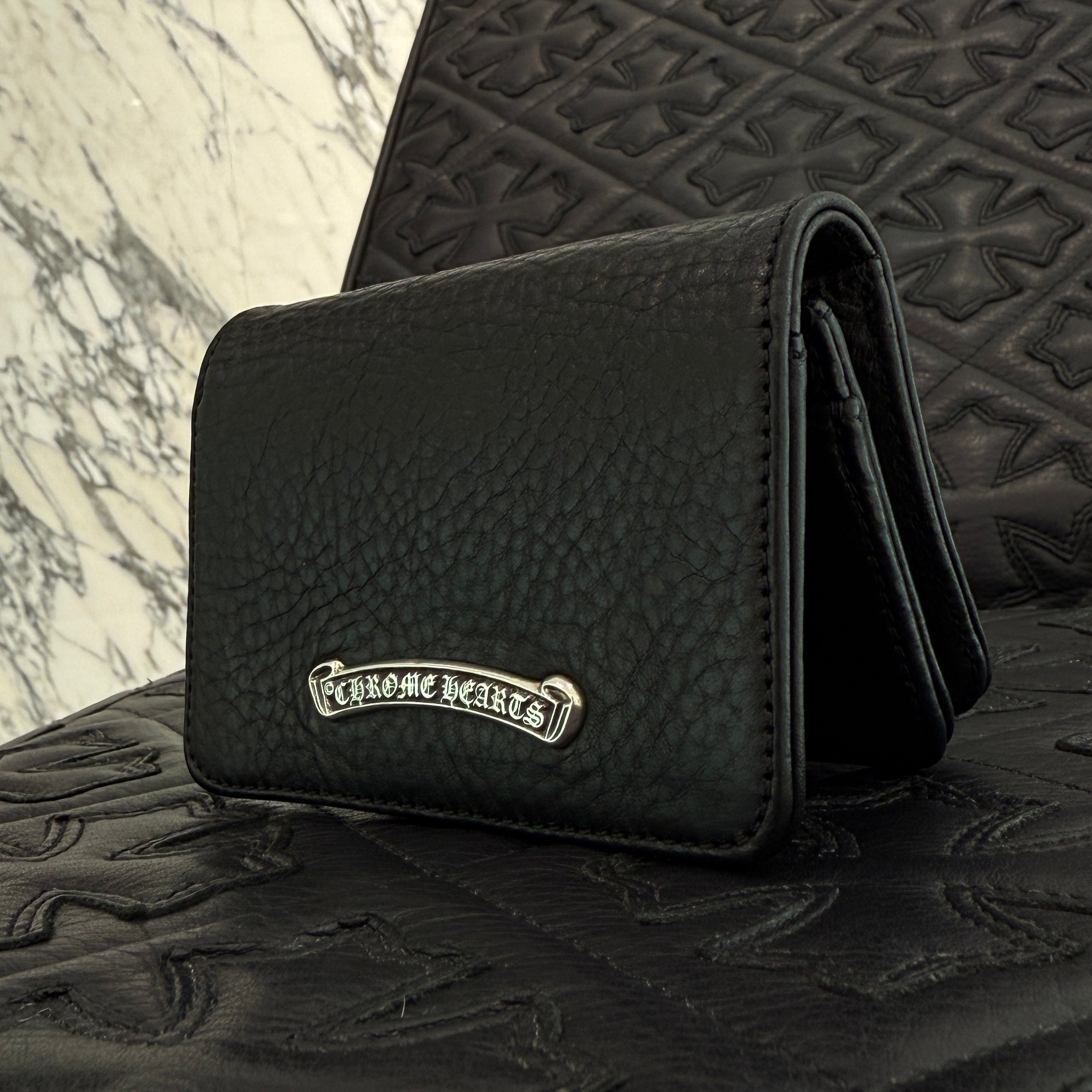 クロムハーツ Chrome Hearts CARD CASE グロメット付きレザーカード