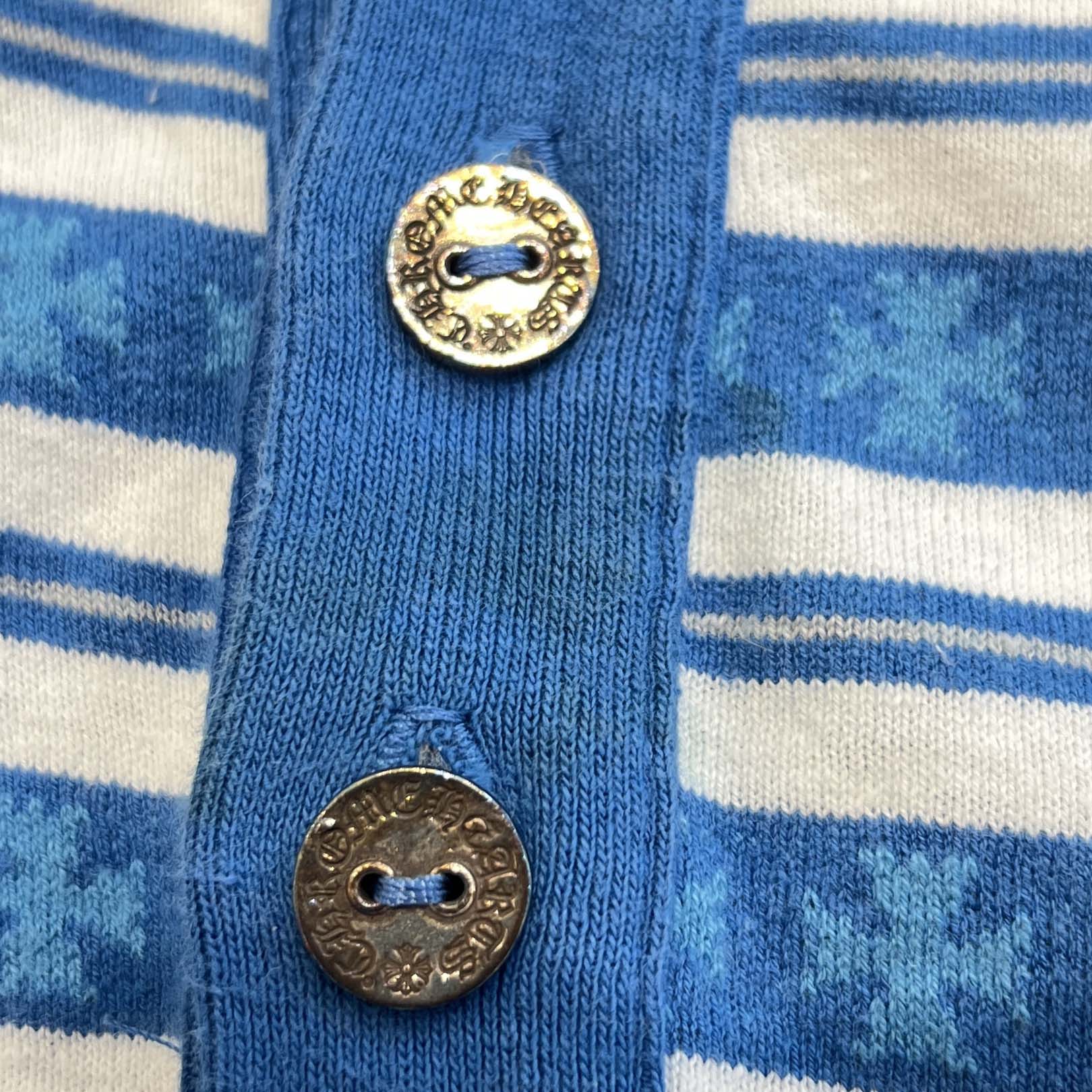 CHROME HEARTS Y NOT Vine Dagger Embroidery Long Sleeve Polo Shirt Size L クロムハーツ ワイノット ヴァインダガー刺繍 ロングスリーブポロシャツ サイズL