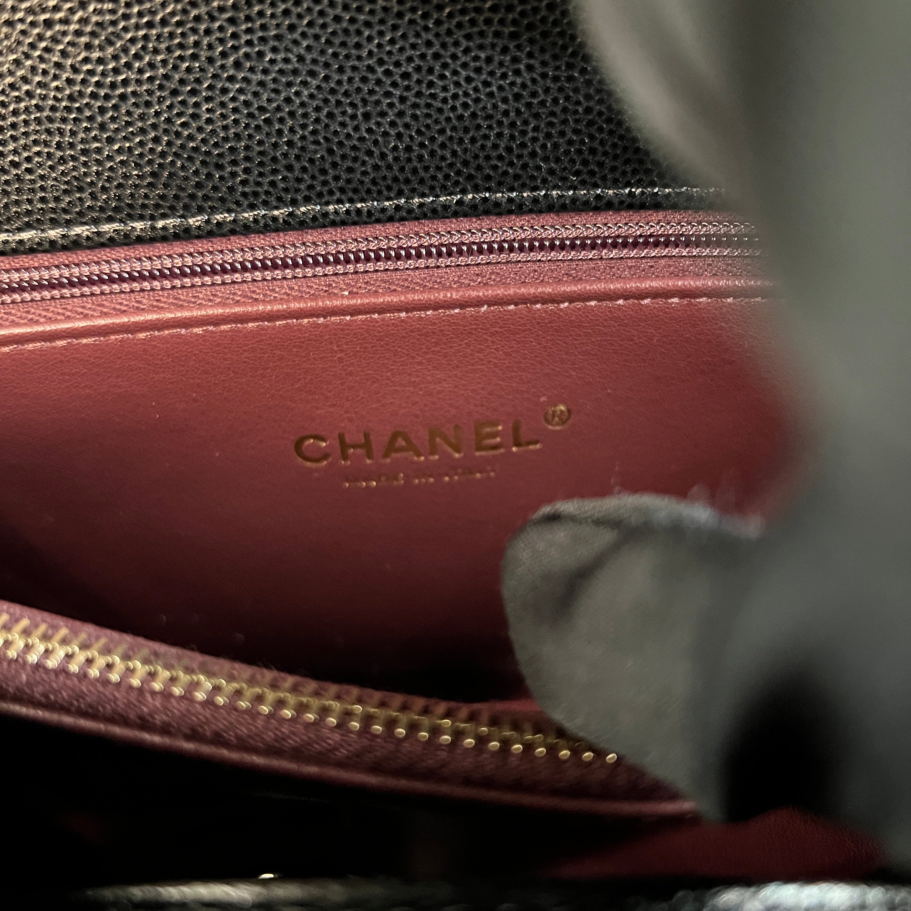 CHANEL 2023 Cruise Coco Handle 29 Leather Shoulder Bag A9290