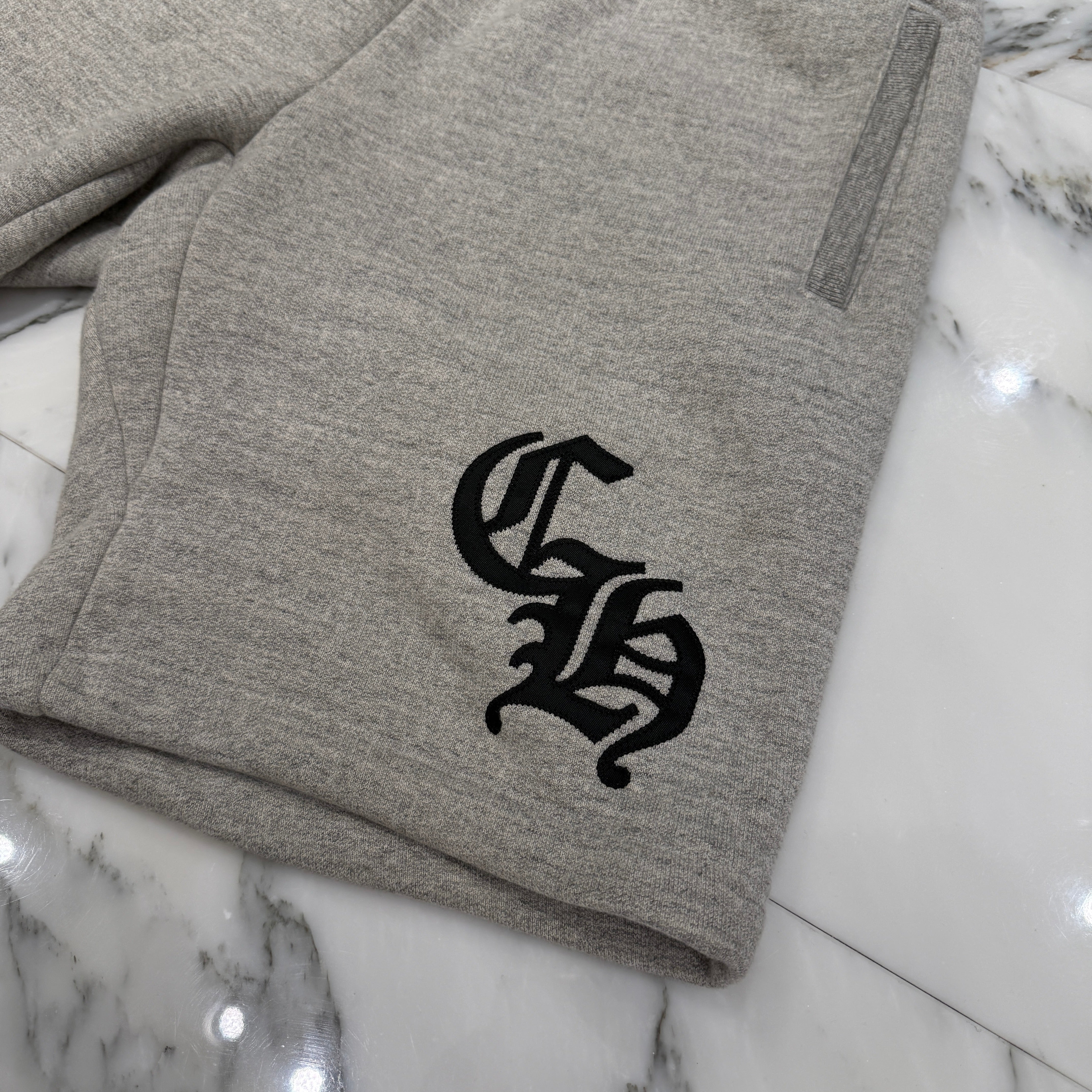 CHROME HEARTS 2025SS Y NOT CH Applique Embroidery Sweat Half Pants Size L クロムハーツ ワイノット CHアップリケ刺繡 スウェットハーフパンツ サイズL