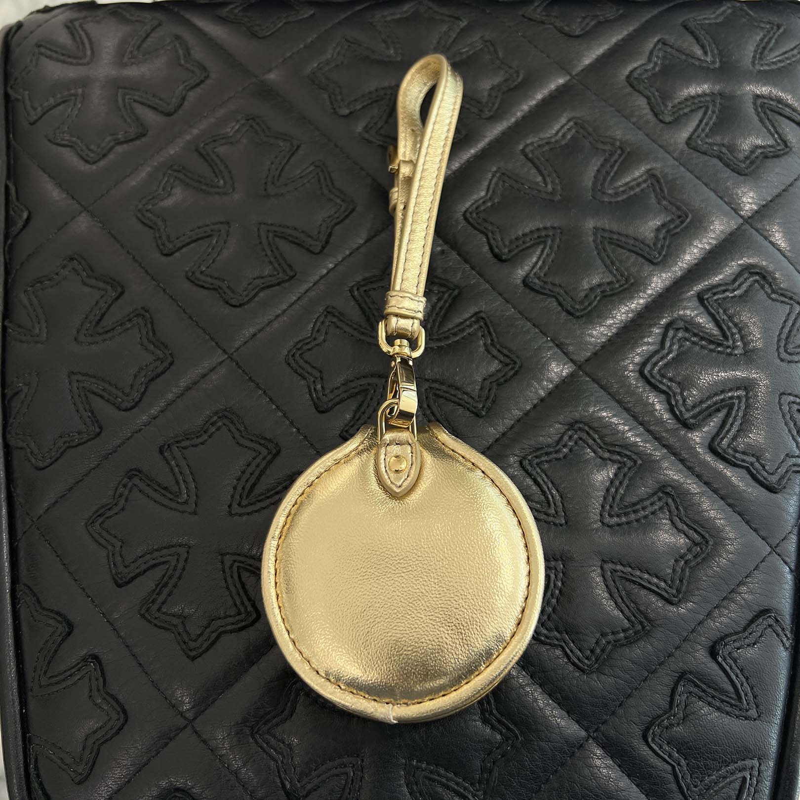 MIU MIU Front Metal Fittings Key Holder Mirror 5TL434 ミュウミュウ フロント金具キーホルダーミラー