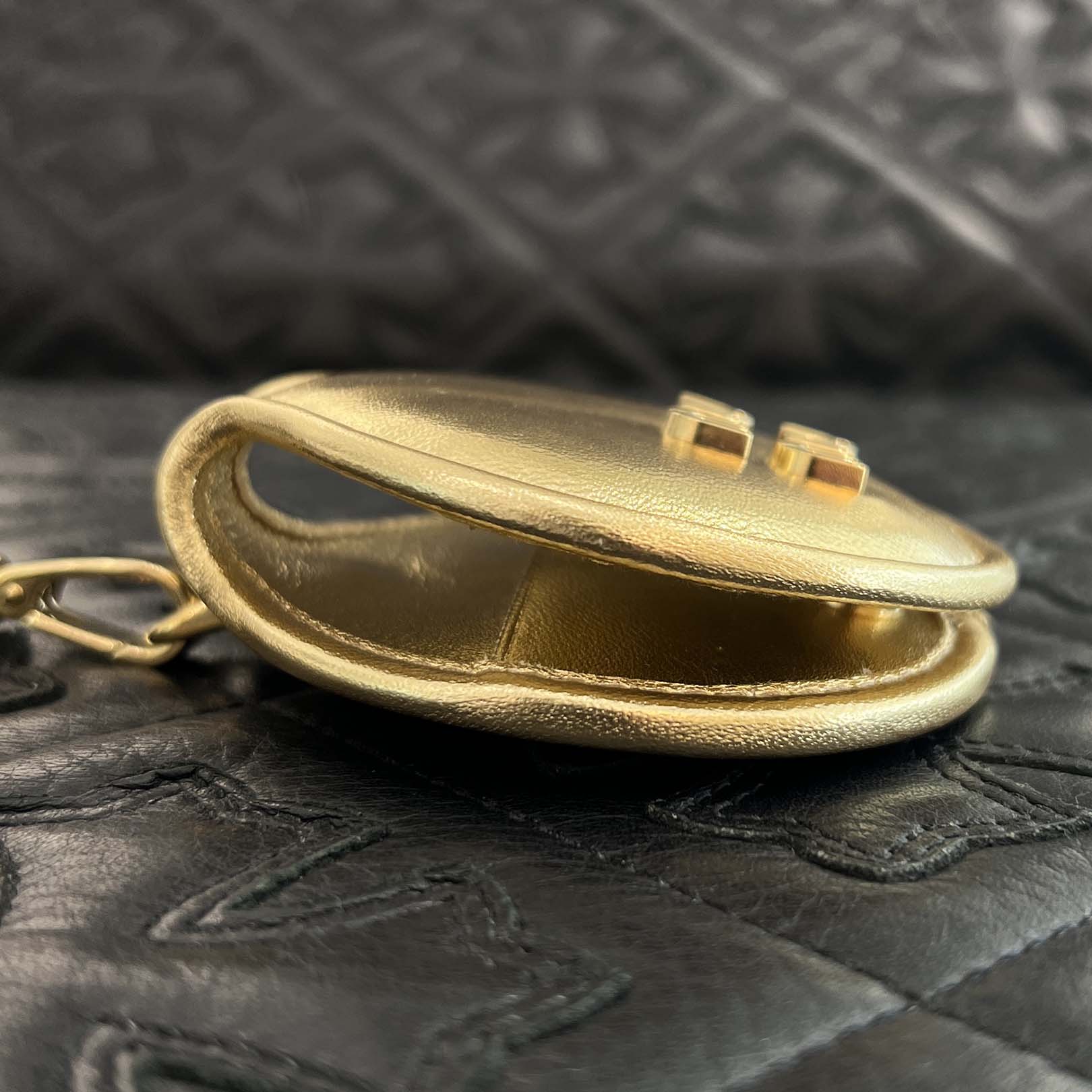 MIU MIU Front Metal Fittings Key Holder Mirror 5TL434 ミュウミュウ フロント金具キーホルダーミラー