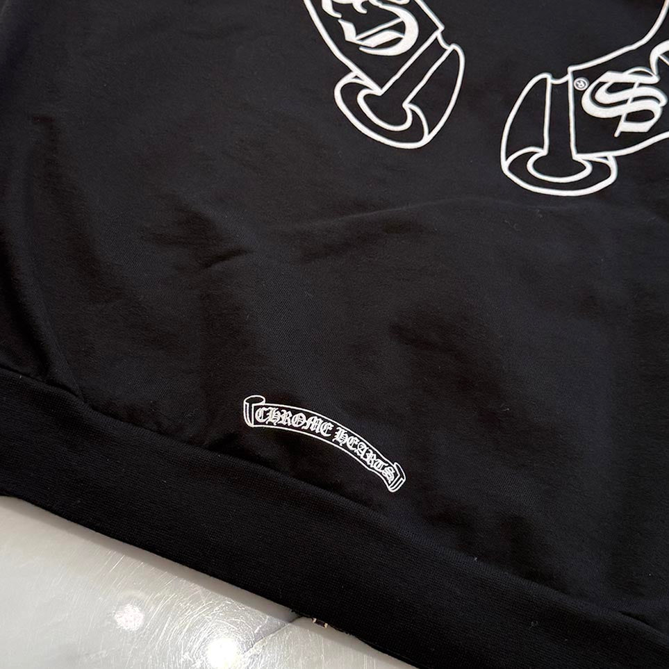 CHROME HEARTS Floral Cross FUCK YOU Horseshoe Zip Up Hoodie Size M クロムハーツ フローラルクロス ファックユー ホースシュー ジップアップフーディ サイズM