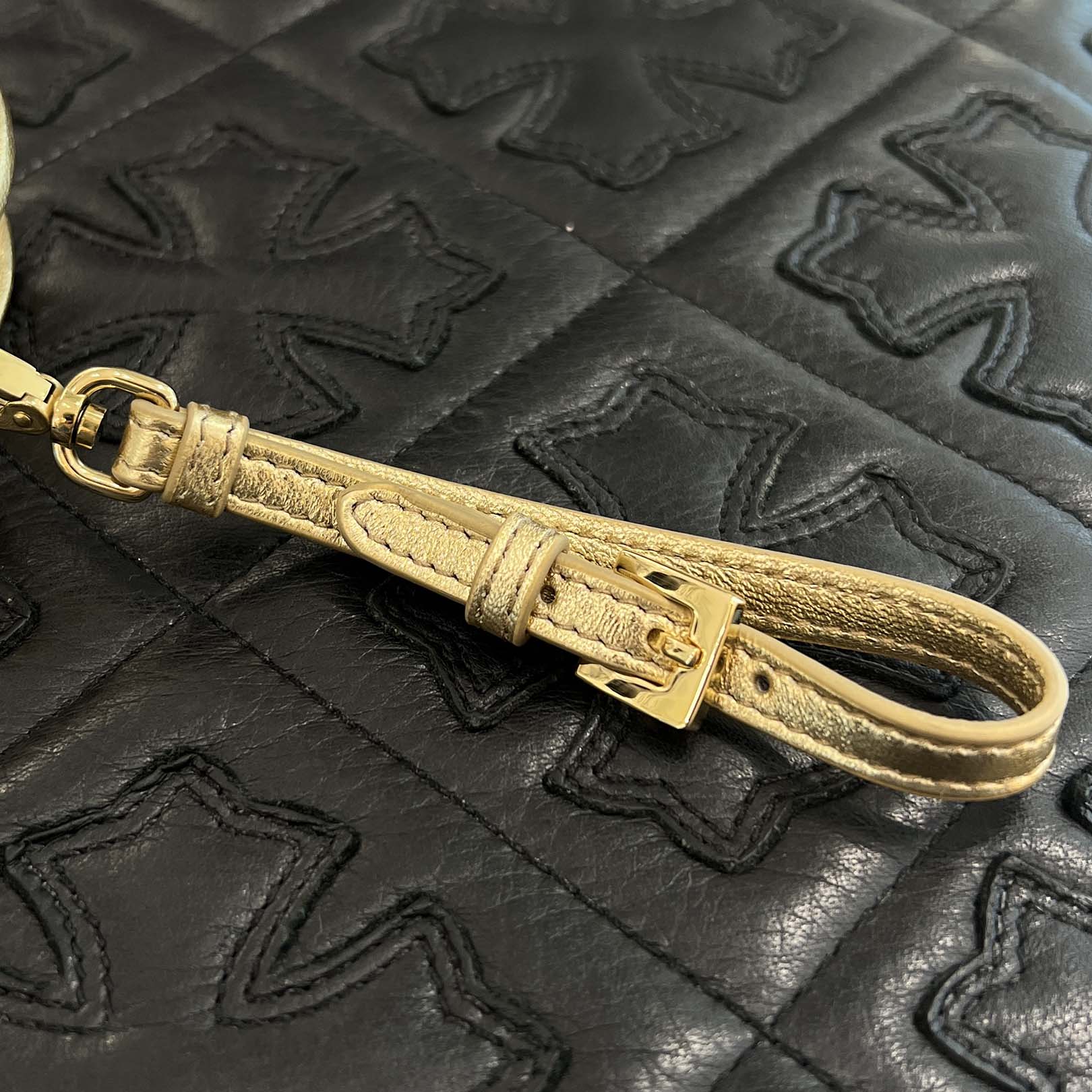 MIU MIU Front Metal Fittings Key Holder Mirror 5TL434 ミュウミュウ フロント金具キーホルダーミラー