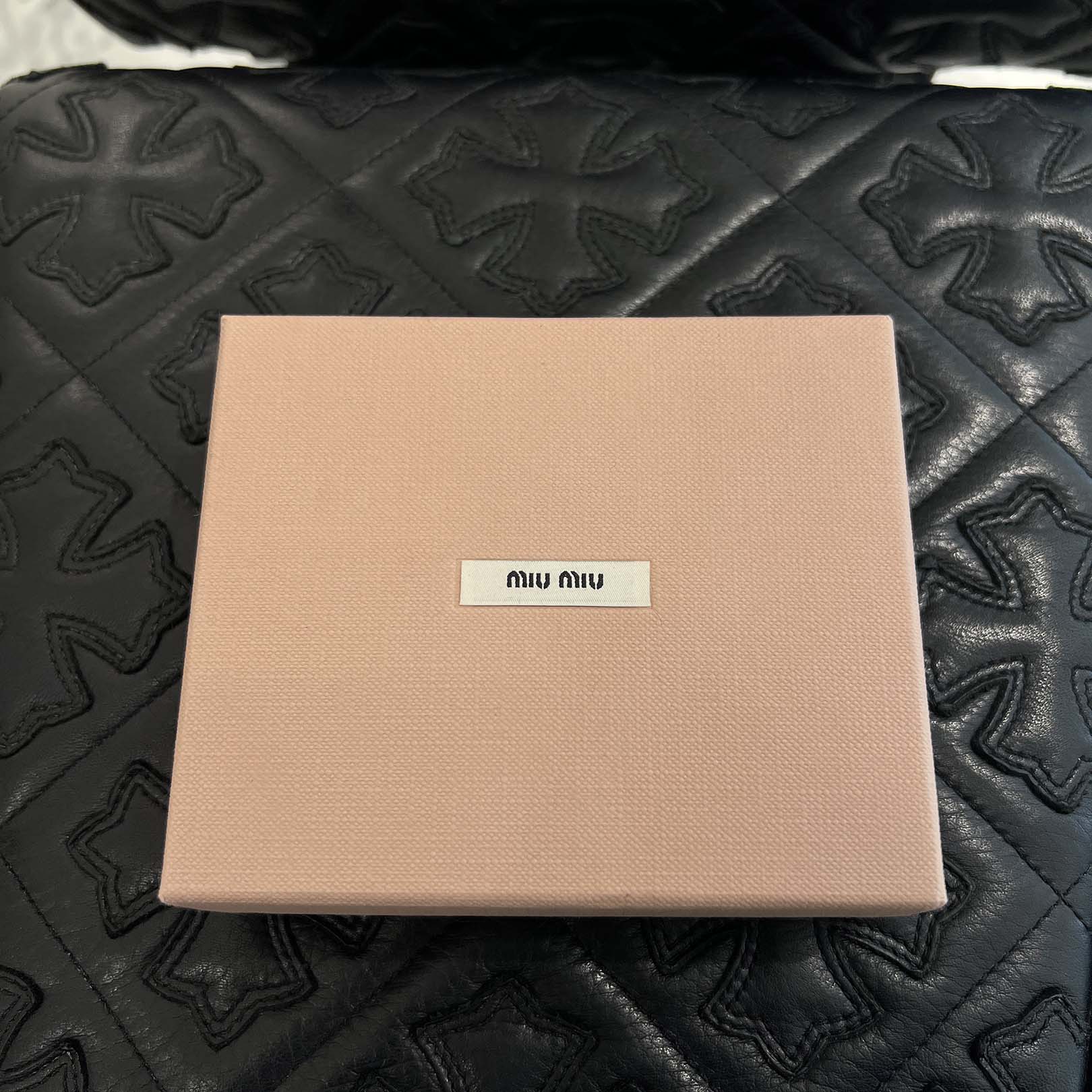 MIU MIU Front Metal Fittings Key Holder Mirror 5TL434 ミュウミュウ フロント金具キーホルダーミラー