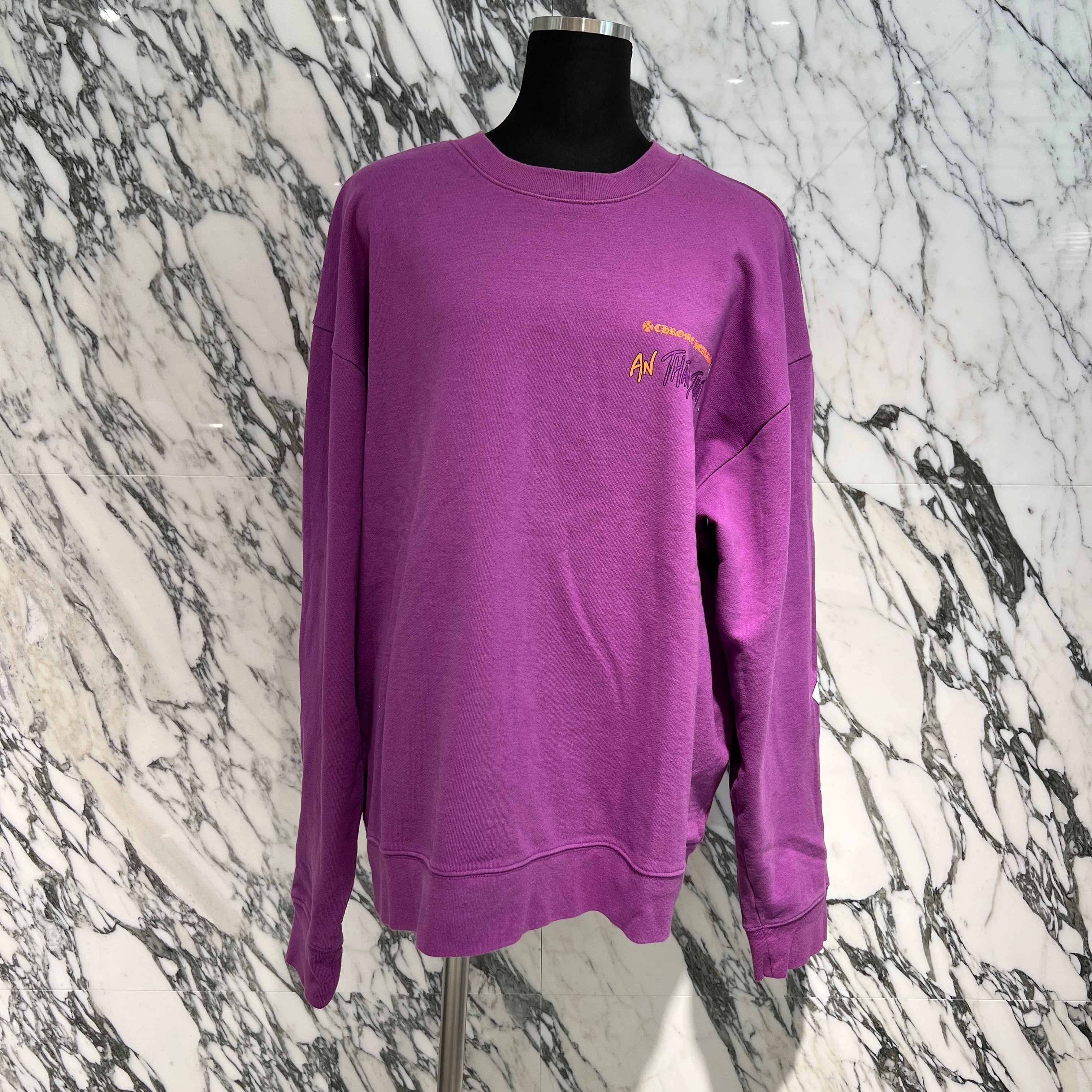 CHROME HEARTS × MATTY BOY 2024AW "I WANT MORE NOT LESS" Crew Neck Sweat Shirt Size XL クロムハーツ × マッティボーイ "アイウォントモアノットレス" クルーネックスウェットシャツ サイズXL