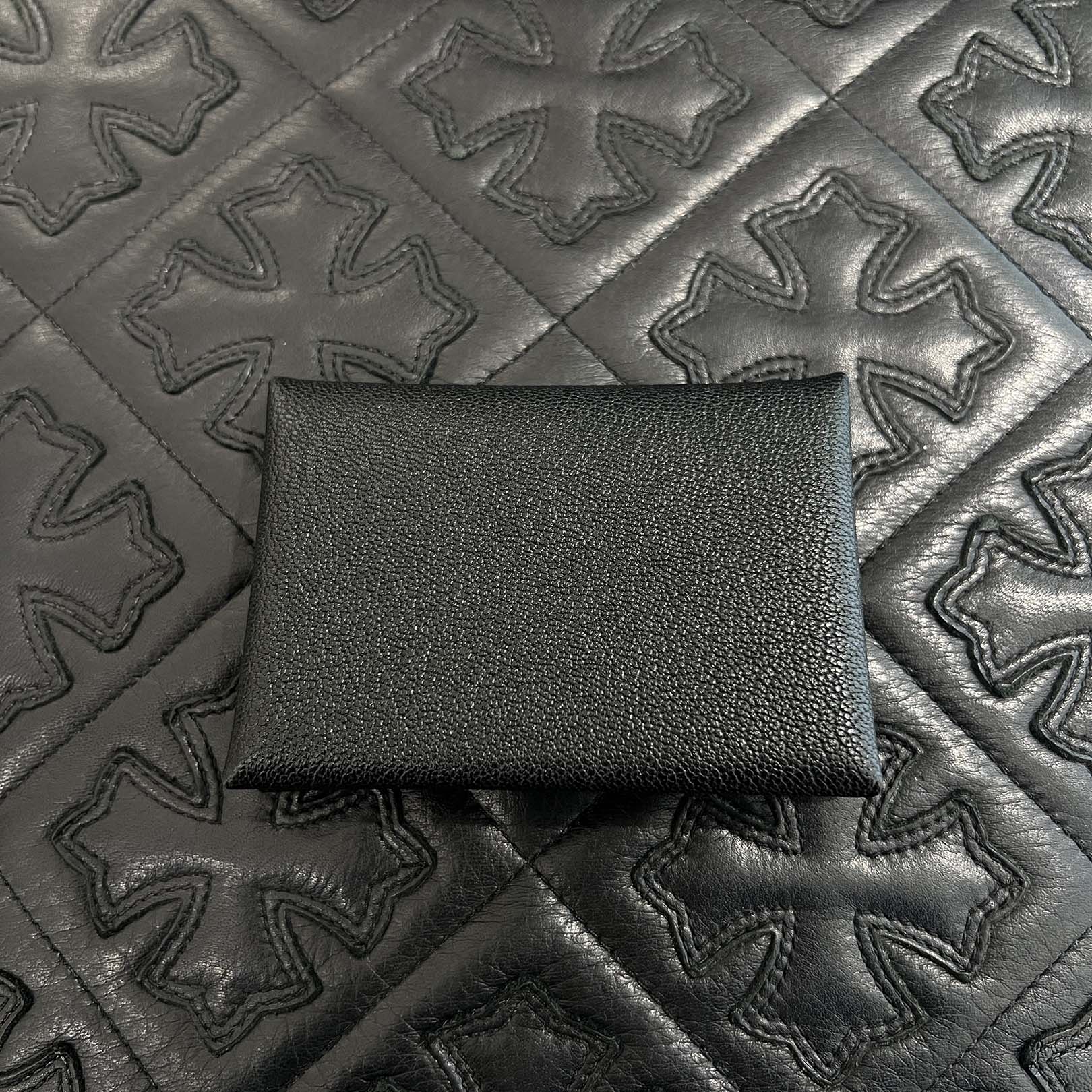 HERMES Calvi Duo Card Case "NOIR" K刻印 エルメス カルヴィデュオ カードケース "ノワール" K刻印