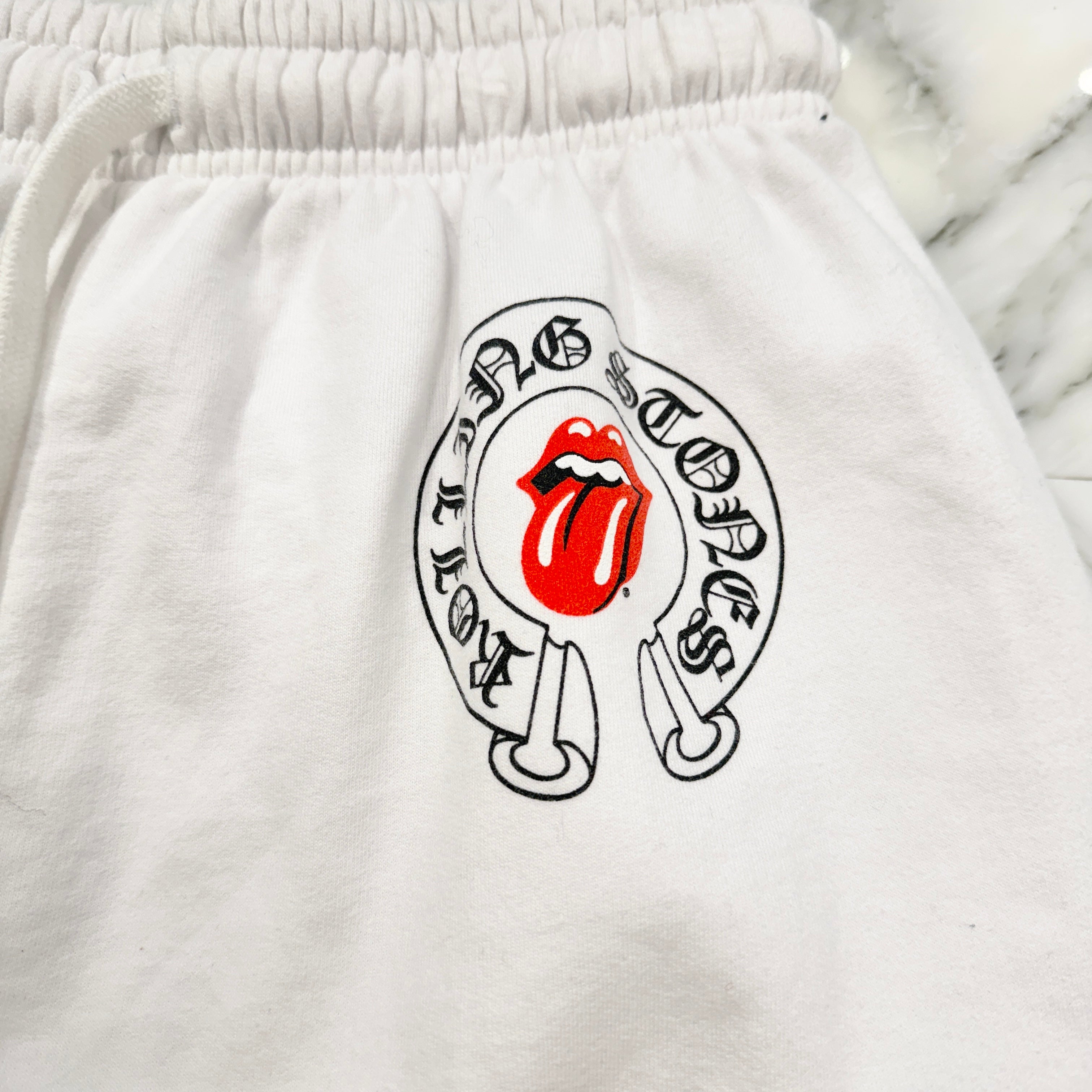 CHROME HEARTS × The Rolling Stones Lip & Tongue Sweat Pants Size S クロムハーツ × ザ ローリングストーンズ リップアンドタン スウェットパンツ サイズS