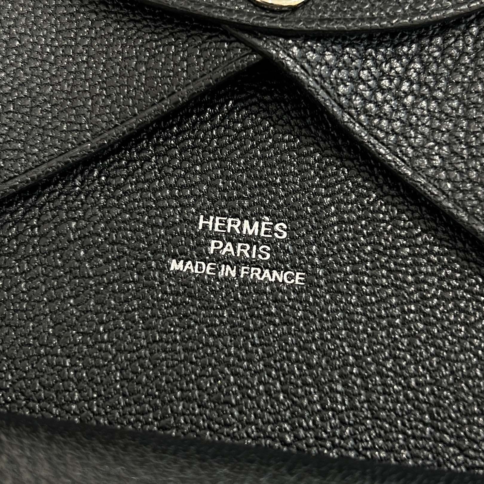HERMES Calvi Duo Card Case "NOIR" K刻印 エルメス カルヴィデュオ カードケース "ノワール" K刻印