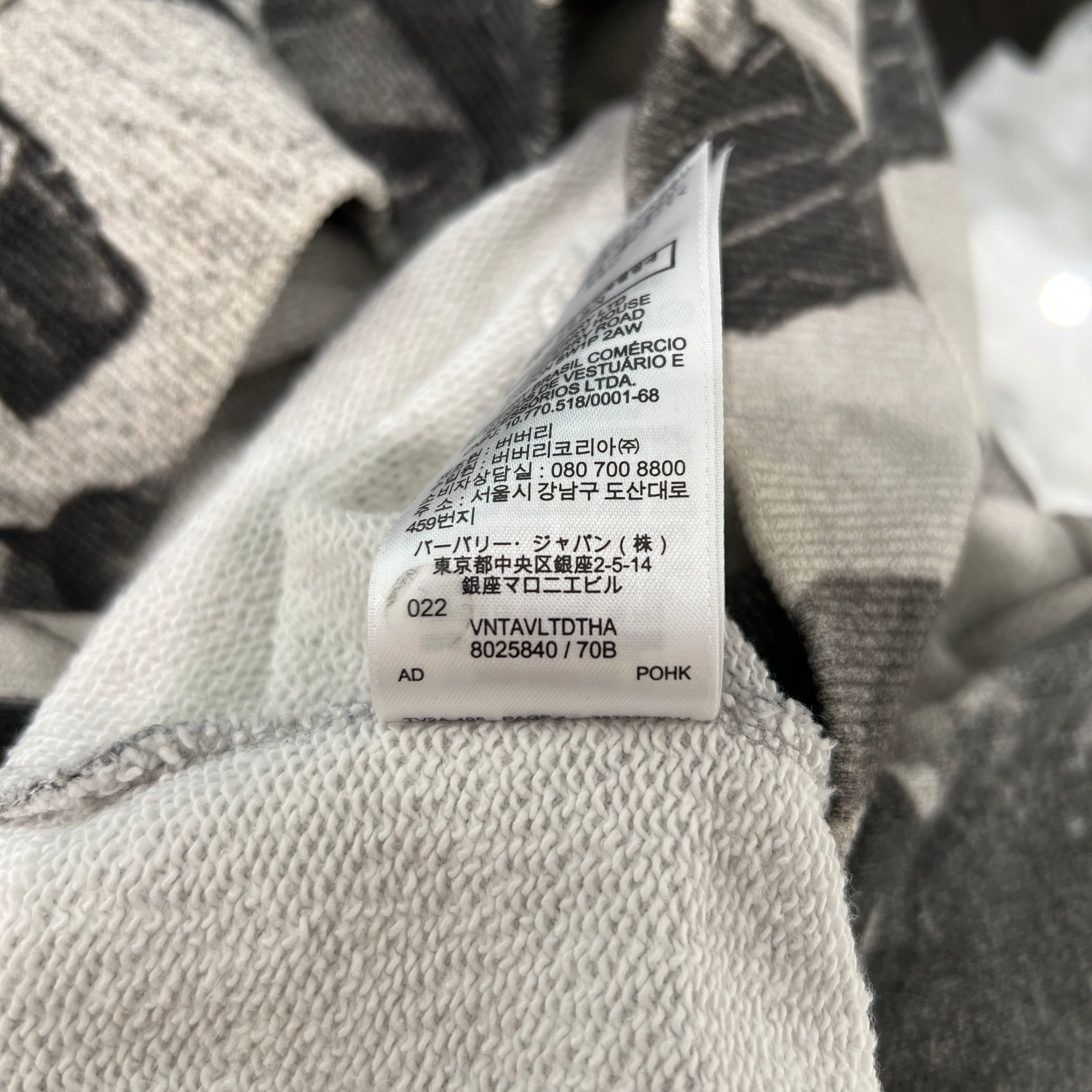 BURBERRY 2020AW Human Montage Hoodie 8025840 / 70 B Size M バーバリー ヒューマンモンタージュ パーカー サイズM