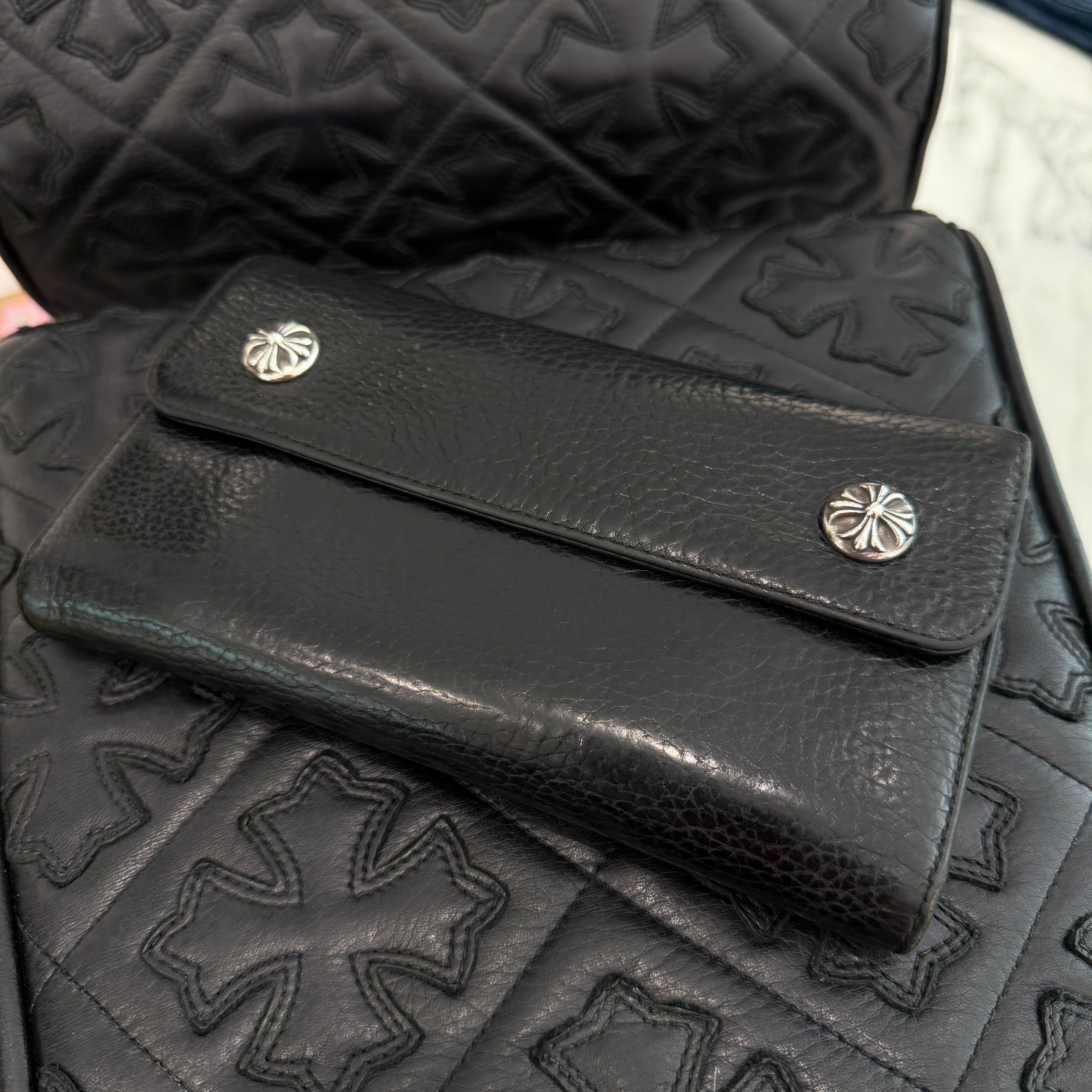 CHROME HEARTS Wave Cross Ball Wallet クロムハーツ ウェーブ クロスボール ウォレット