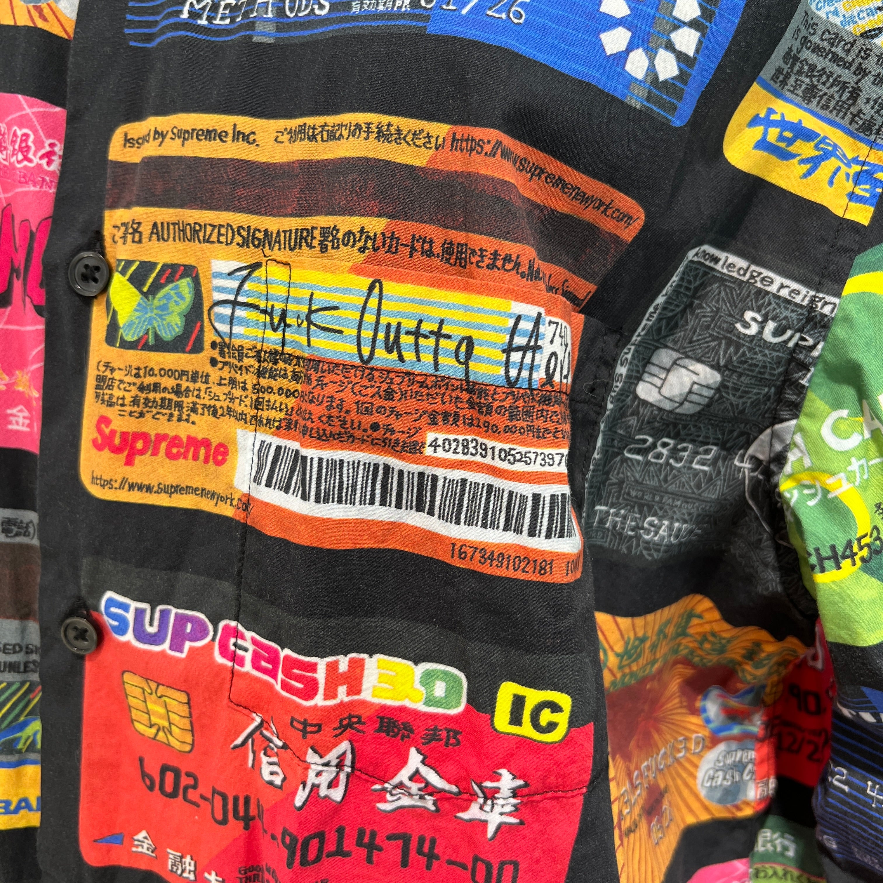 Supreme 2022SS Credit Cards Shirt Size L シュプリーム クレジットカード シャツ ブラウス サイズL