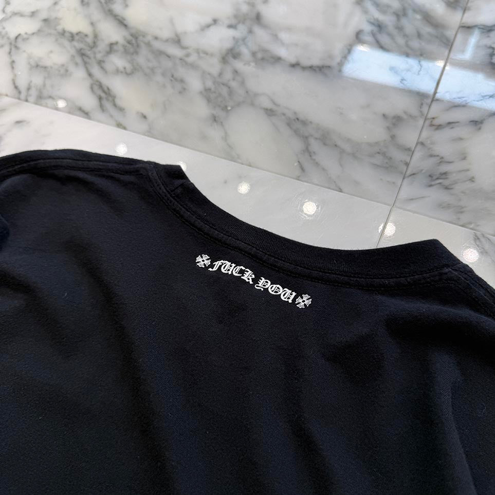 CHROME HEARTS Floral Cross Horseshoe Long Sleeve Tee Size L クロムハーツ フローラルクロス ホースシュー ロングスリーブ Tシャツ サイズL