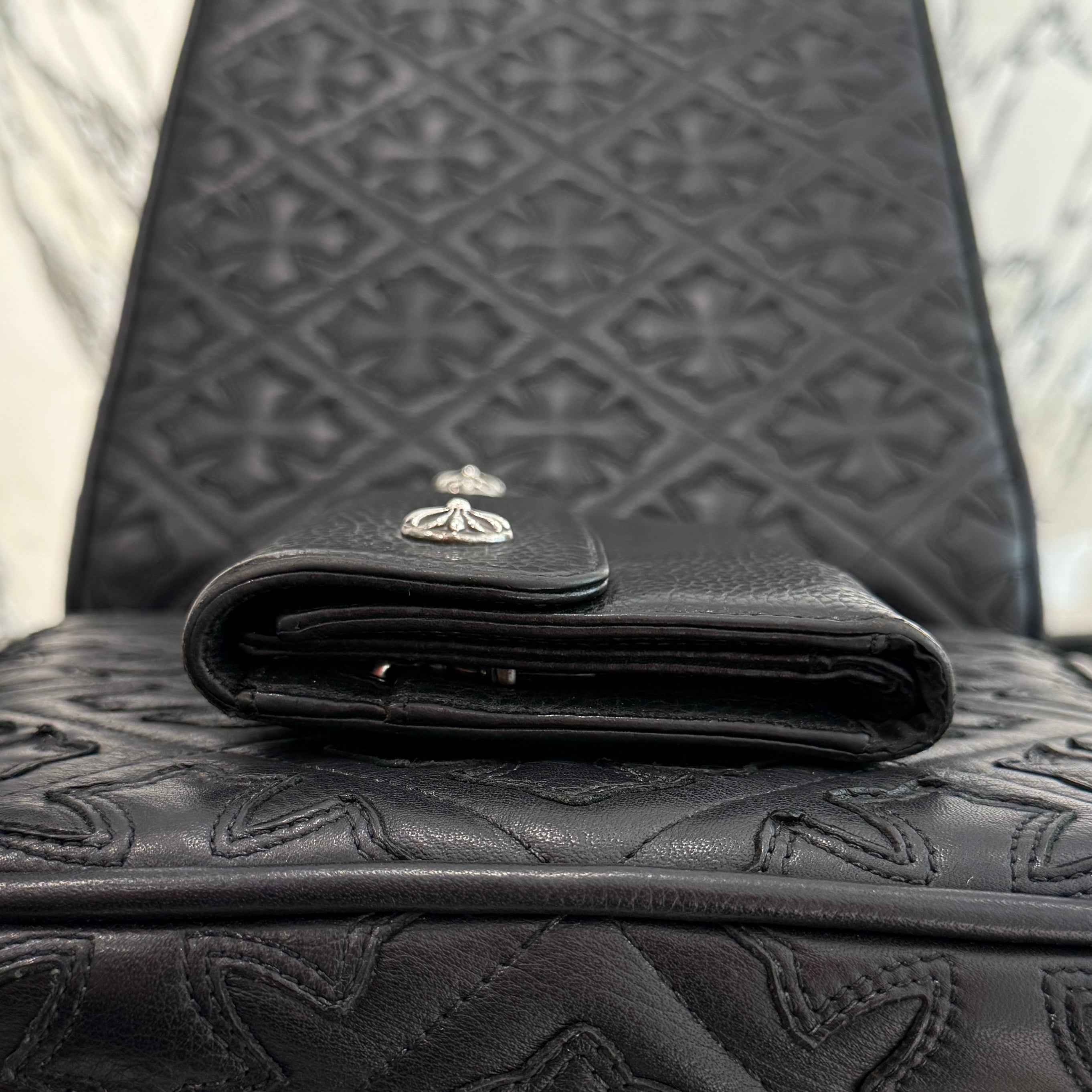 CHROME HEARTS Wave Cross Ball Wallet クロムハーツ ウェーブ クロスボール ウォレット