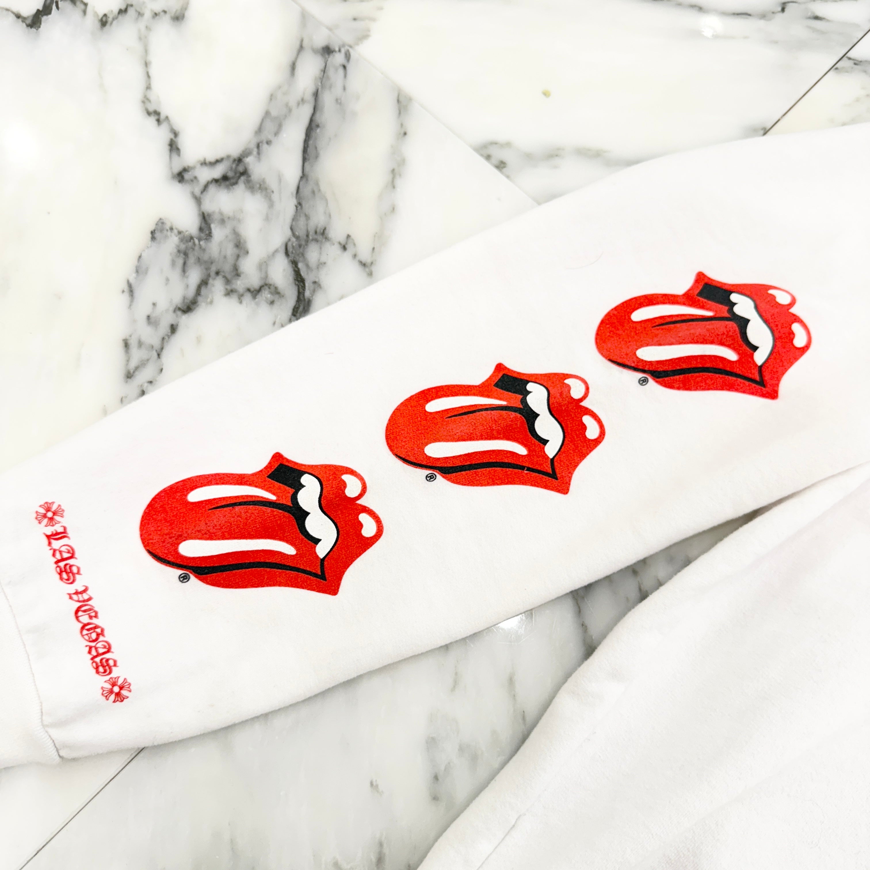 CHROME HEARTS × The Rolling Stones Lip & Tongue Zip Up Hoodie Size L クロムハーツ × ローリングストーンズ リップ&タン ジップアップフーディ サイズL