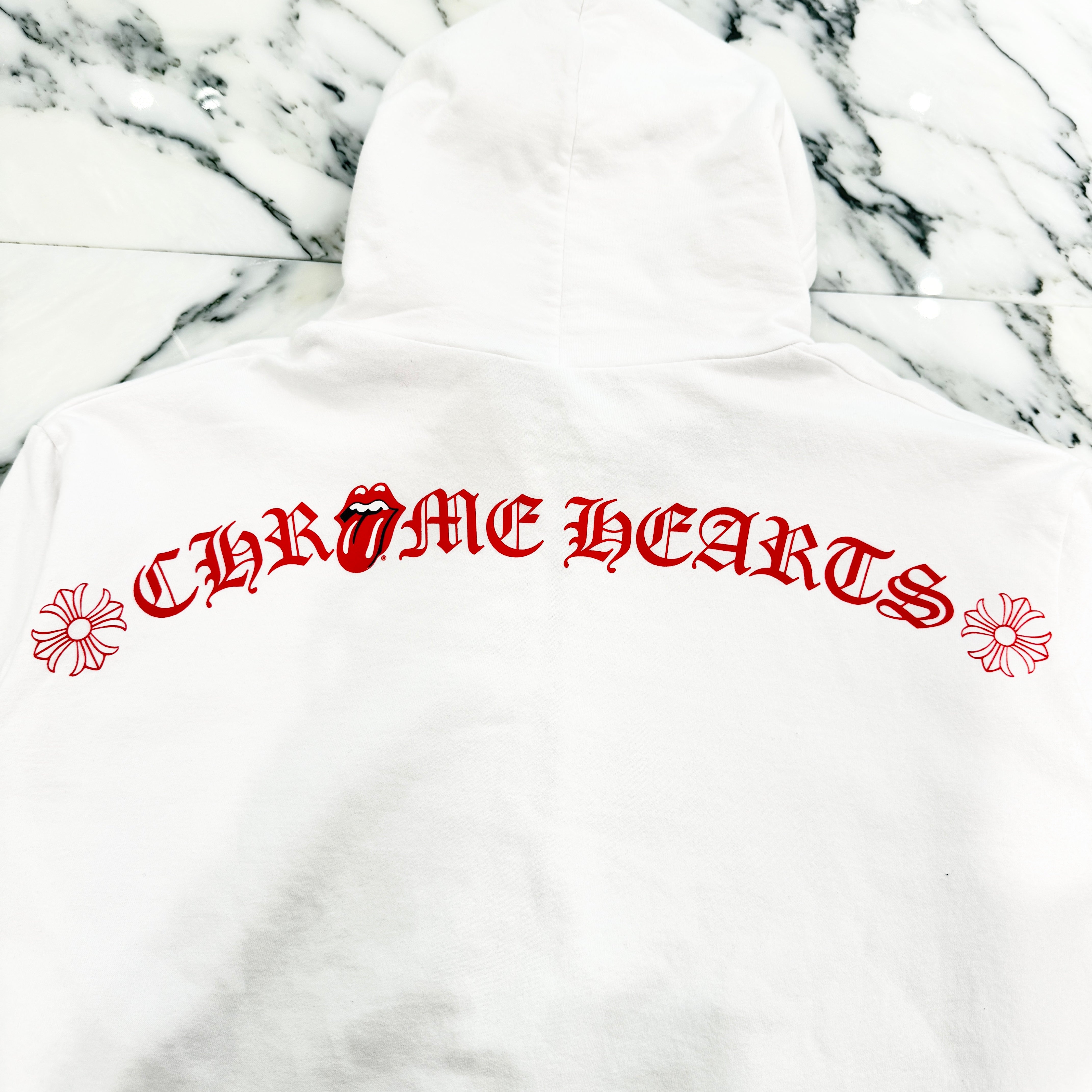 CHROME HEARTS × The Rolling Stones Lip & Tongue Zip Up Hoodie Size L クロムハーツ × ローリングストーンズ リップ&タン ジップアップフーディ サイズL