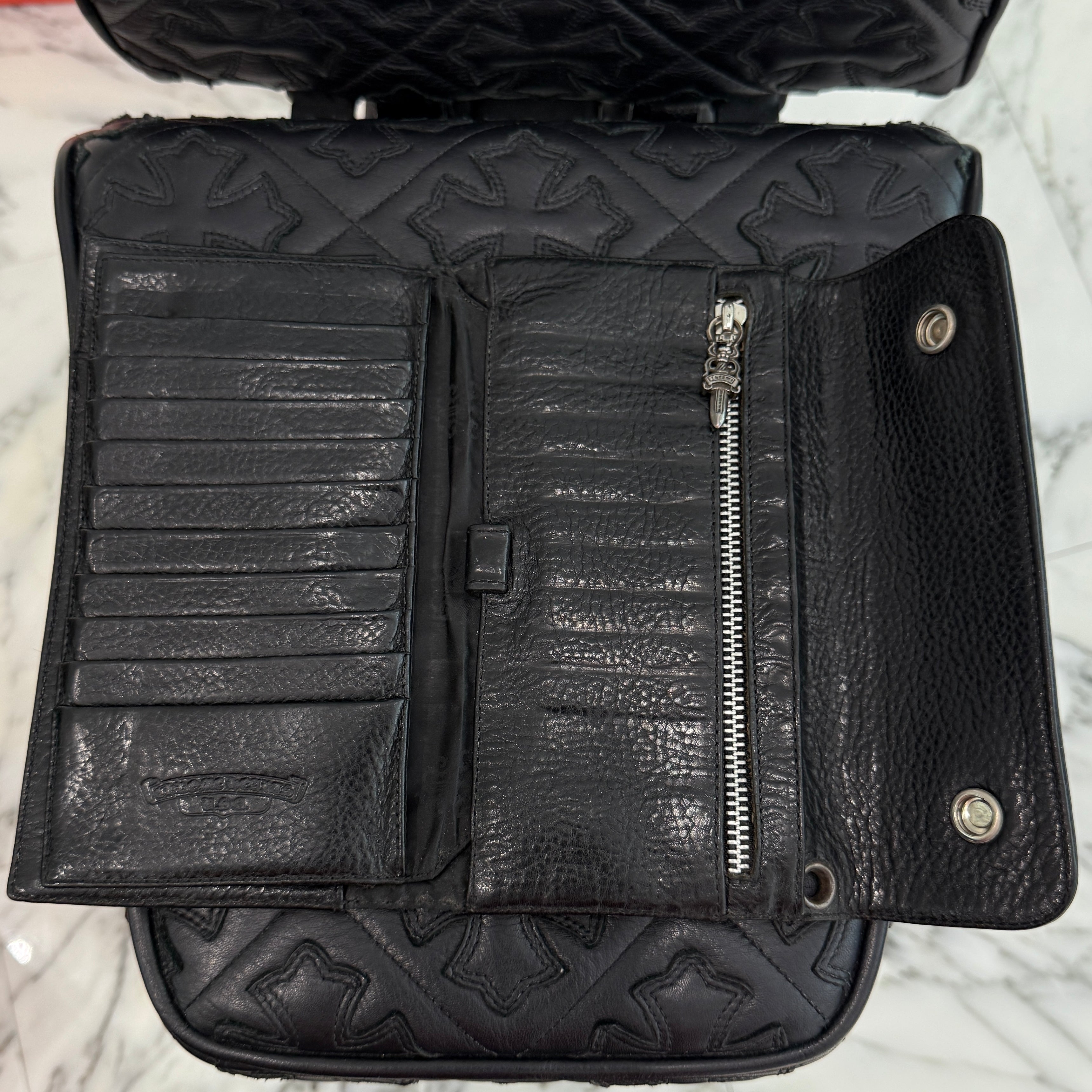 CHROME HEARTS Wave Cross Ball Wallet クロムハーツ ウェーブ クロスボール ウォレット