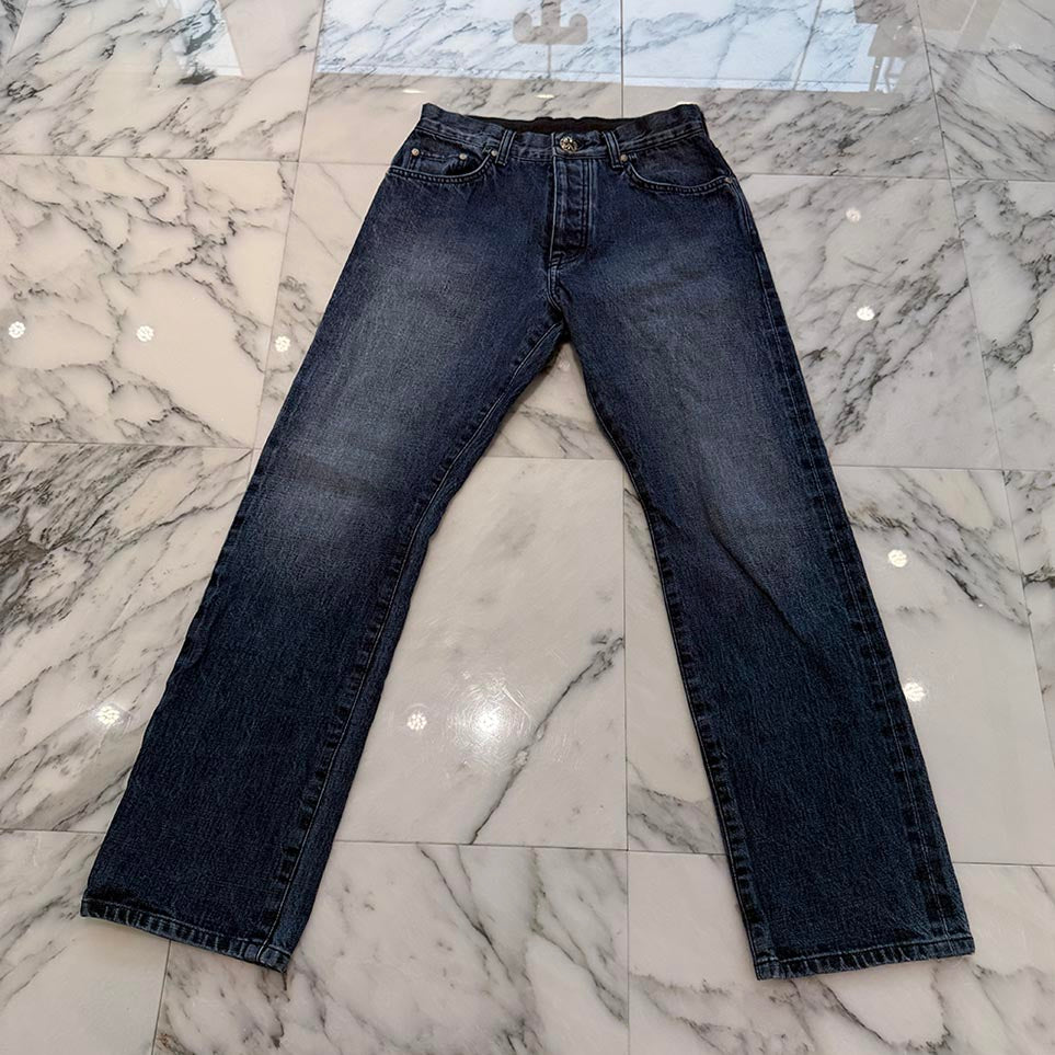 CHROME HEARTS Cross Ball Sweat Denim Pants Size 31 クロムハーツ クロスボール スウェット デニムパンツ サイズ31