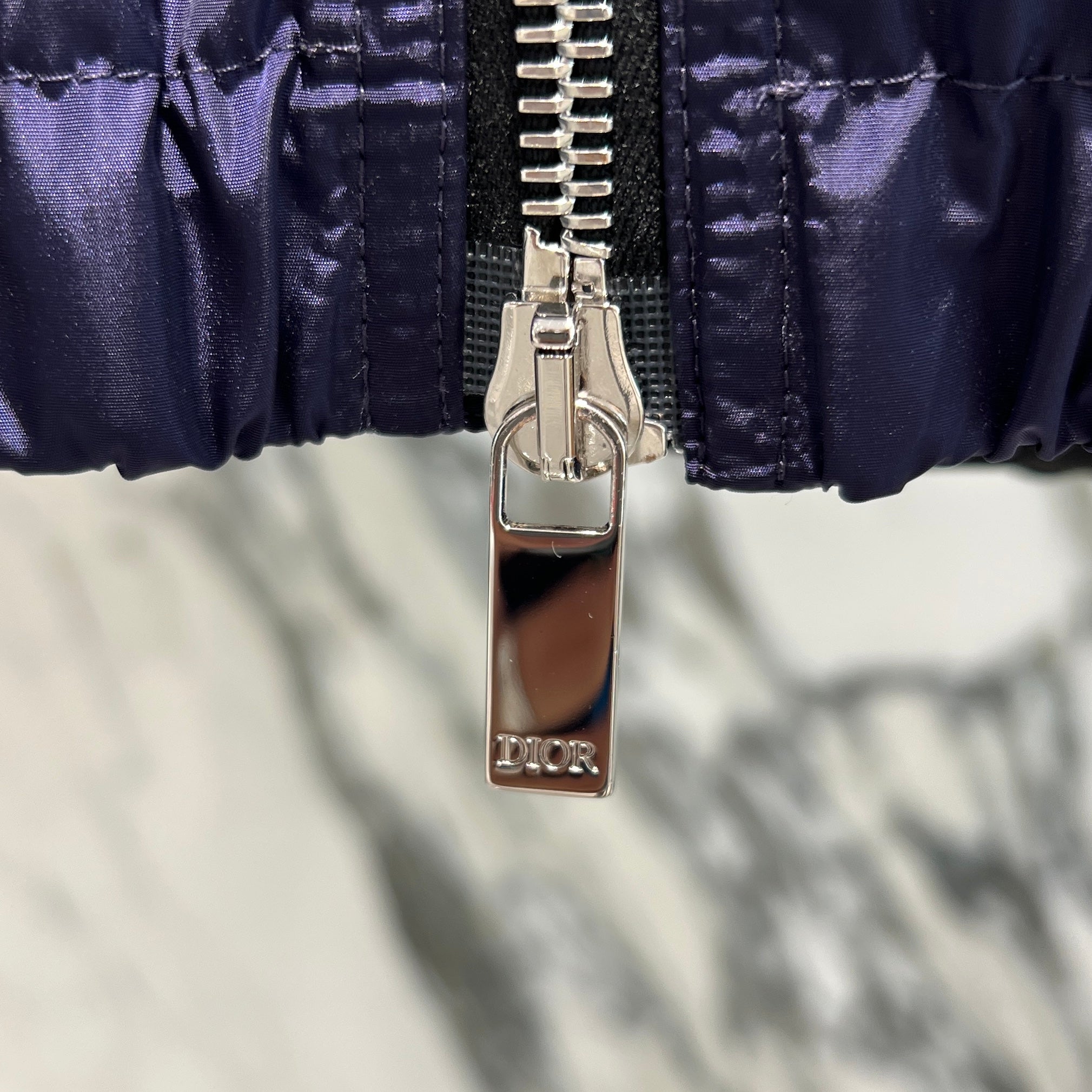 DIOR 2021SS Dior HOMME Logo Patch Nylon Hoodie 013C402B3830 Size 56 ディオール ディオールオム ロゴパッチ ナイロンフーディ サイズ56