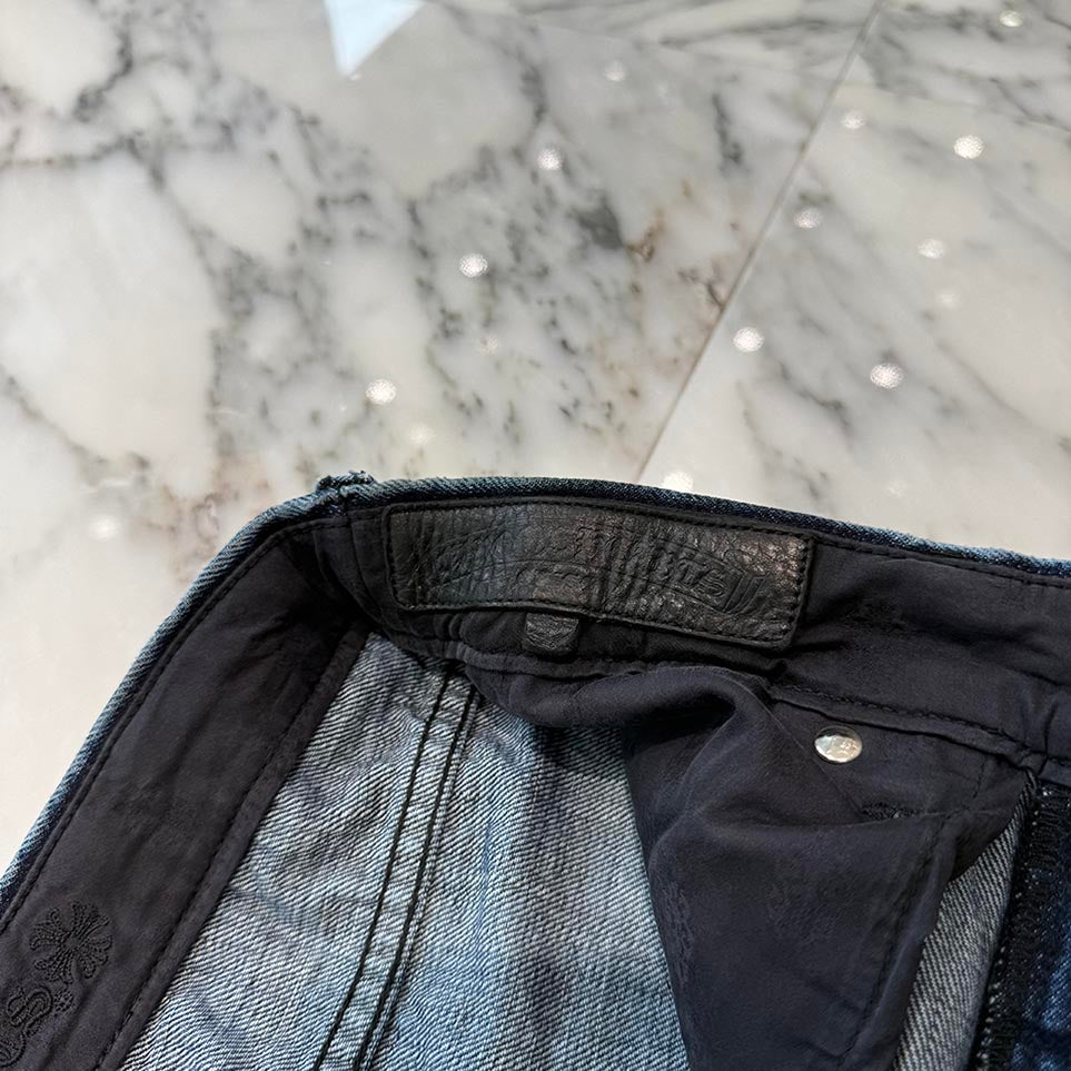 CHROME HEARTS Cross Ball Sweat Denim Pants Size 31 クロムハーツ クロスボール スウェット デニムパンツ サイズ31