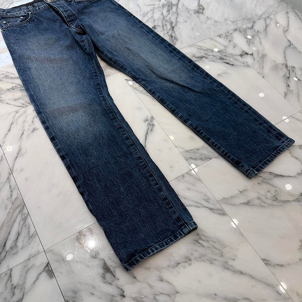 CHROME HEARTS Cross Ball Sweat Denim Pants Size 31 クロムハーツ クロスボール スウェット デニムパンツ サイズ31