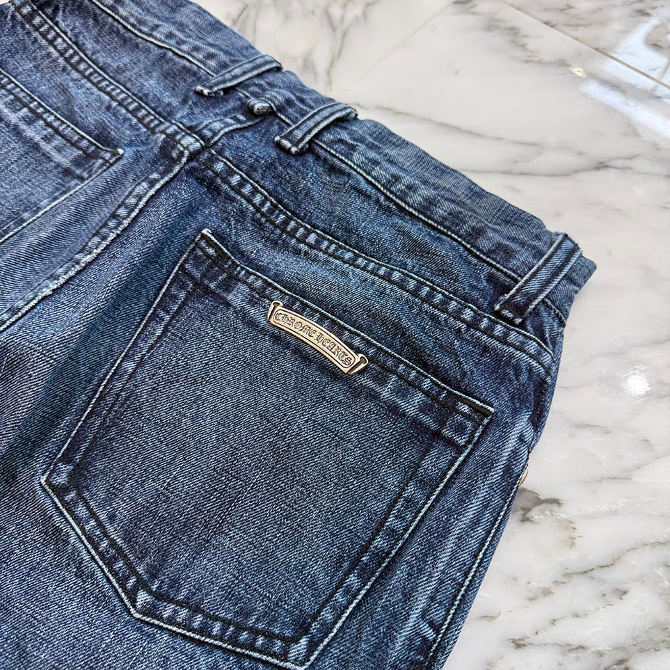 CHROME HEARTS Cross Ball Sweat Denim Pants Size 31 クロムハーツ クロスボール スウェット デニムパンツ サイズ31