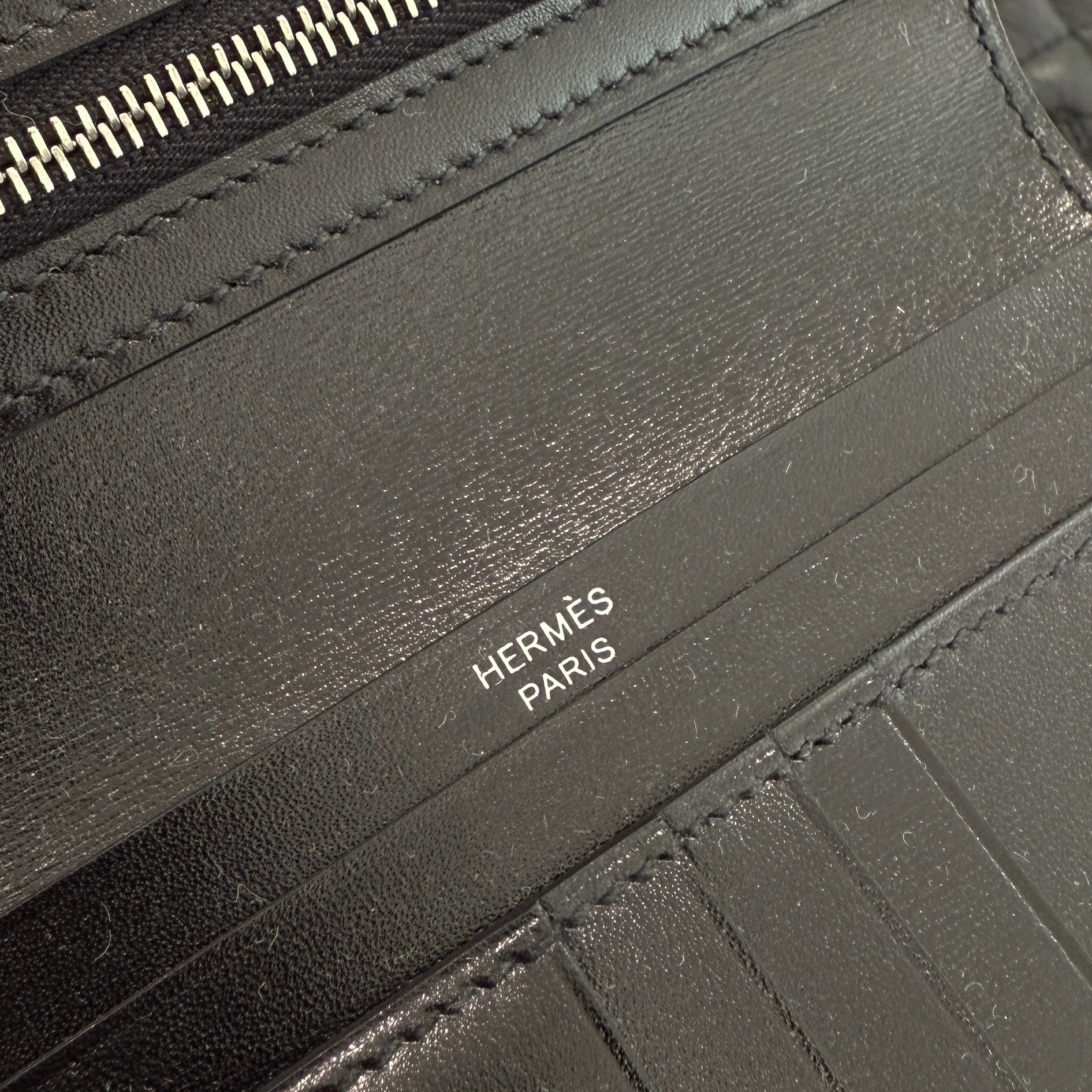 HERMES Bearn Compact Wallet "MONOCHROME" W刻印 エルメス ベアン コンパクト ウォレット "モノクローム" W刻印