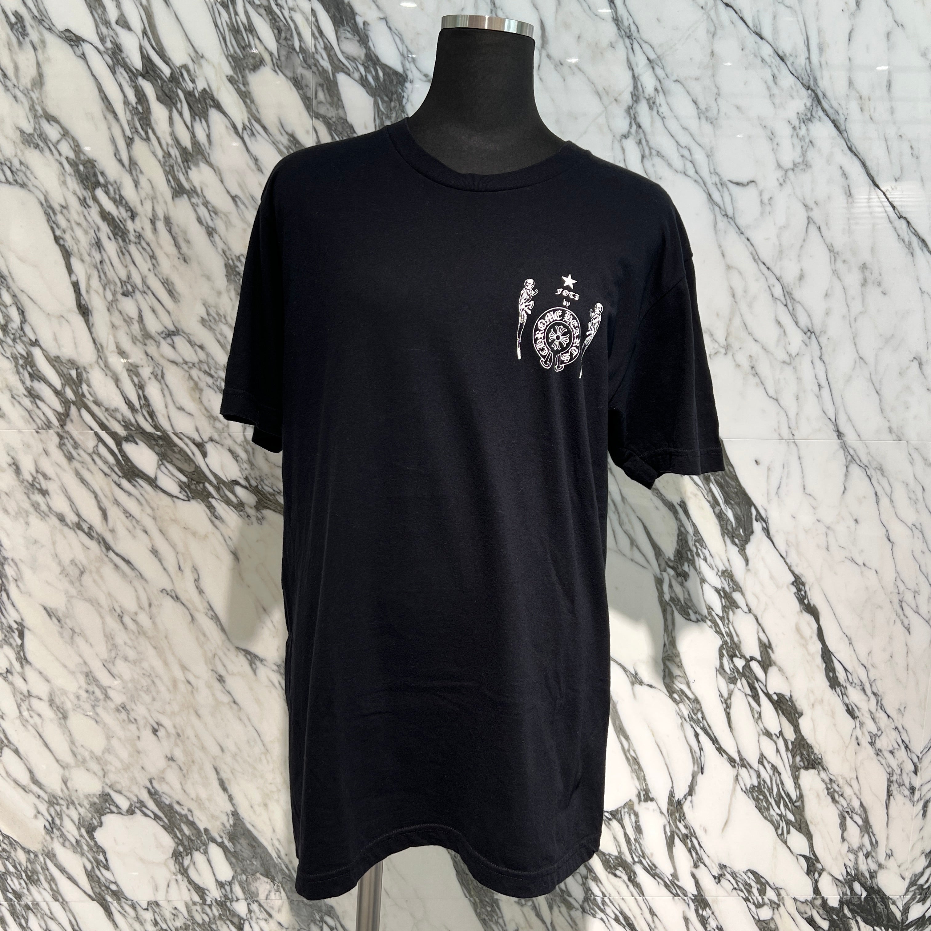 CHROME HEARTS JOE FOTI Back CH Plus Skull Wing Print Tee Size L クロムハーツ ジョーフォティ バックCHプラス スカルウィング Tシャツ サイズL
