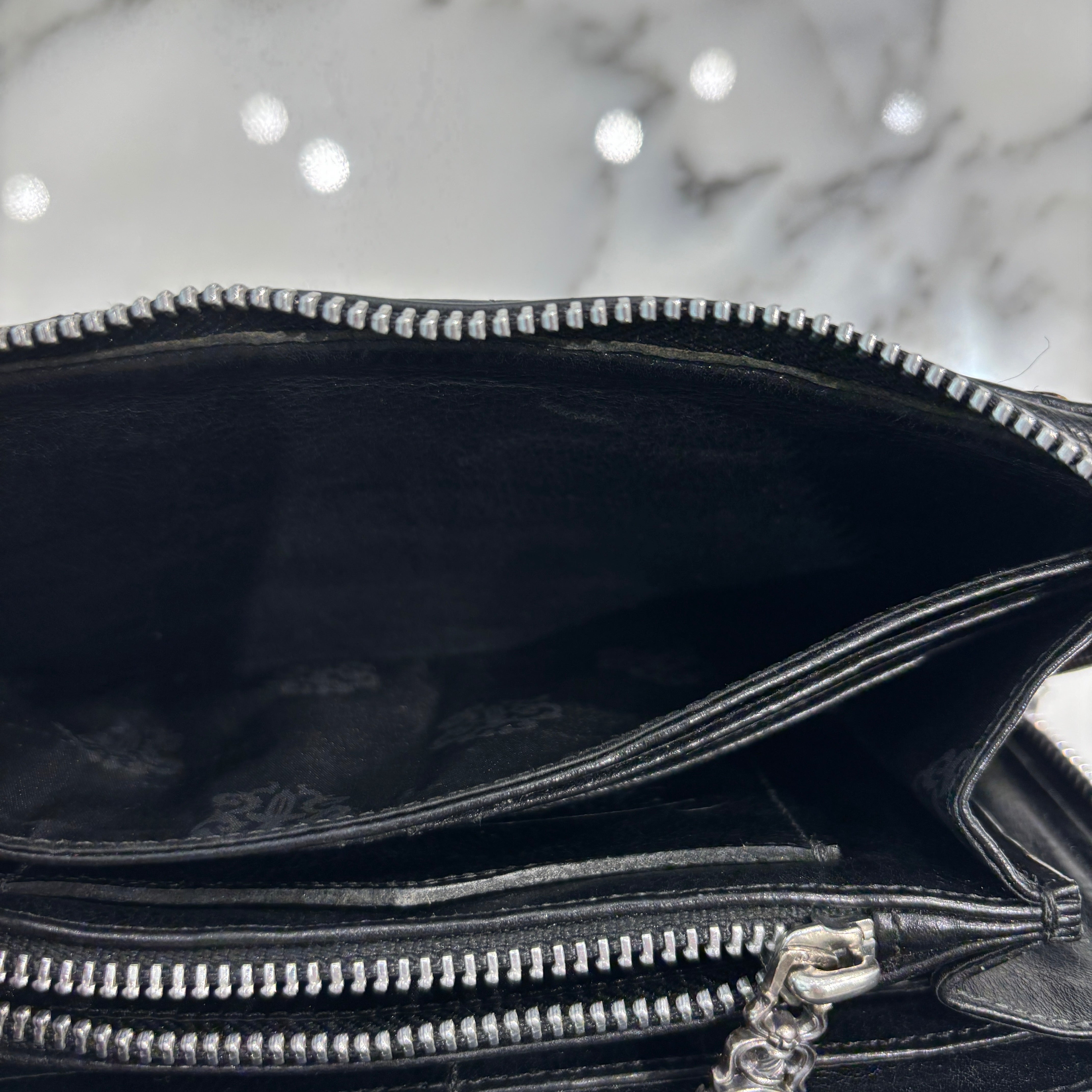 CHROME HEARTS Multi Cemetery Cross Leather Patch Wallet クロムハーツ マルチ セメタリークロス レザーパッチ ウォレット