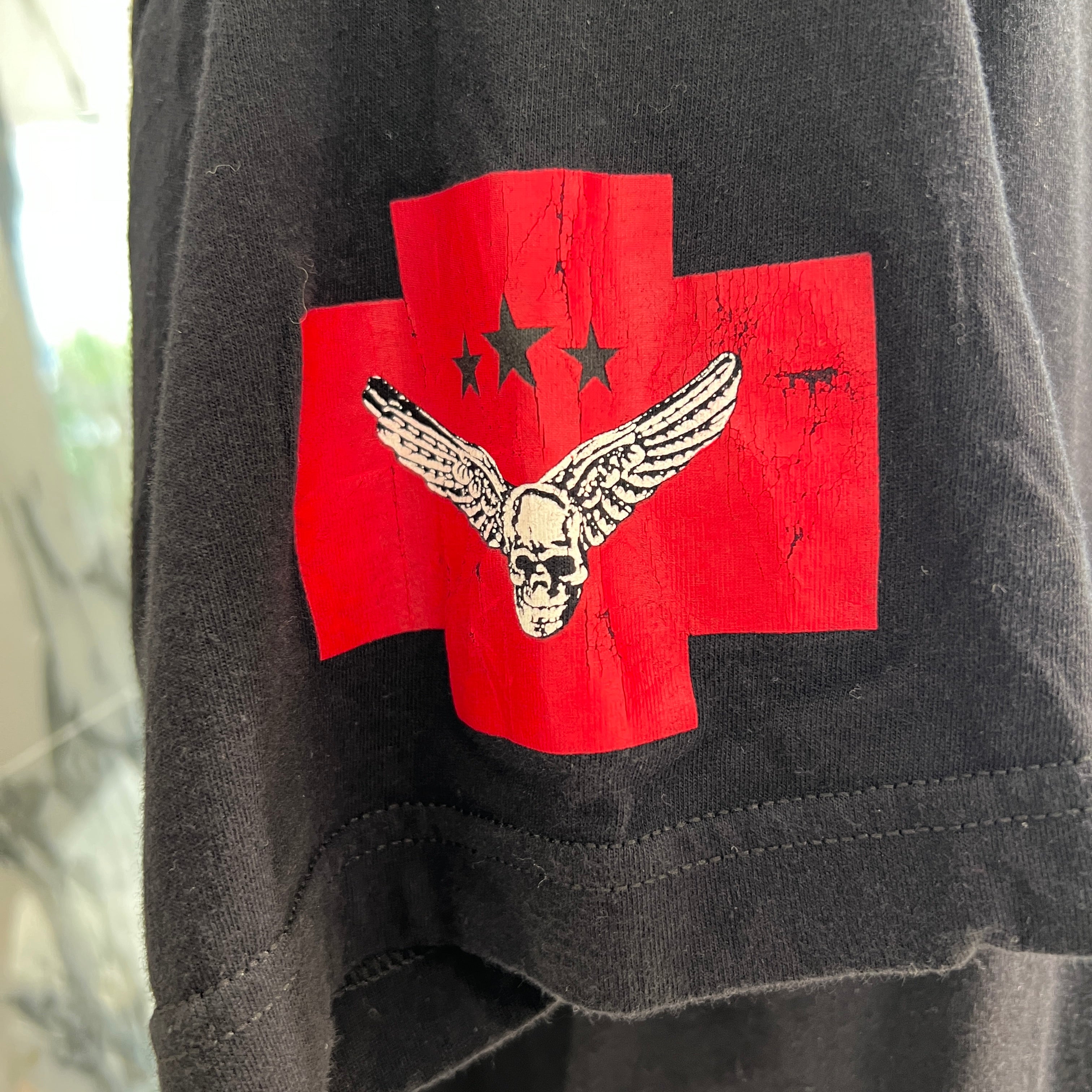 CHROME HEARTS JOE FOTI Back CH Plus Skull Wing Print Tee Size L クロムハーツ ジョーフォティ バックCHプラス スカルウィング Tシャツ サイズL