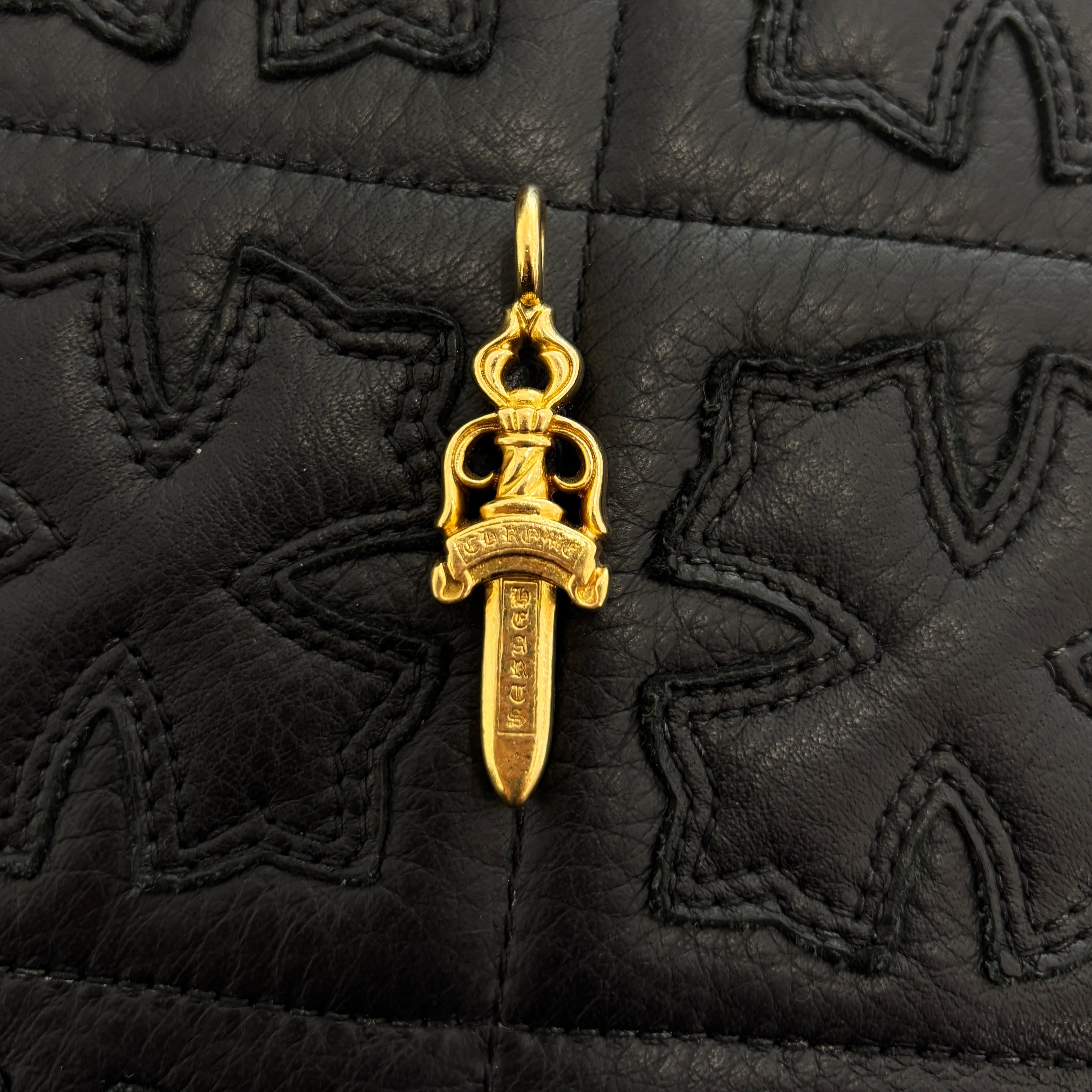 CHROME HEARTS 22K Double Dagger Pave Diamond Pendant Top クロムハーツ 22K ダブルダガー パヴェダイヤモンド ペンダントトップ