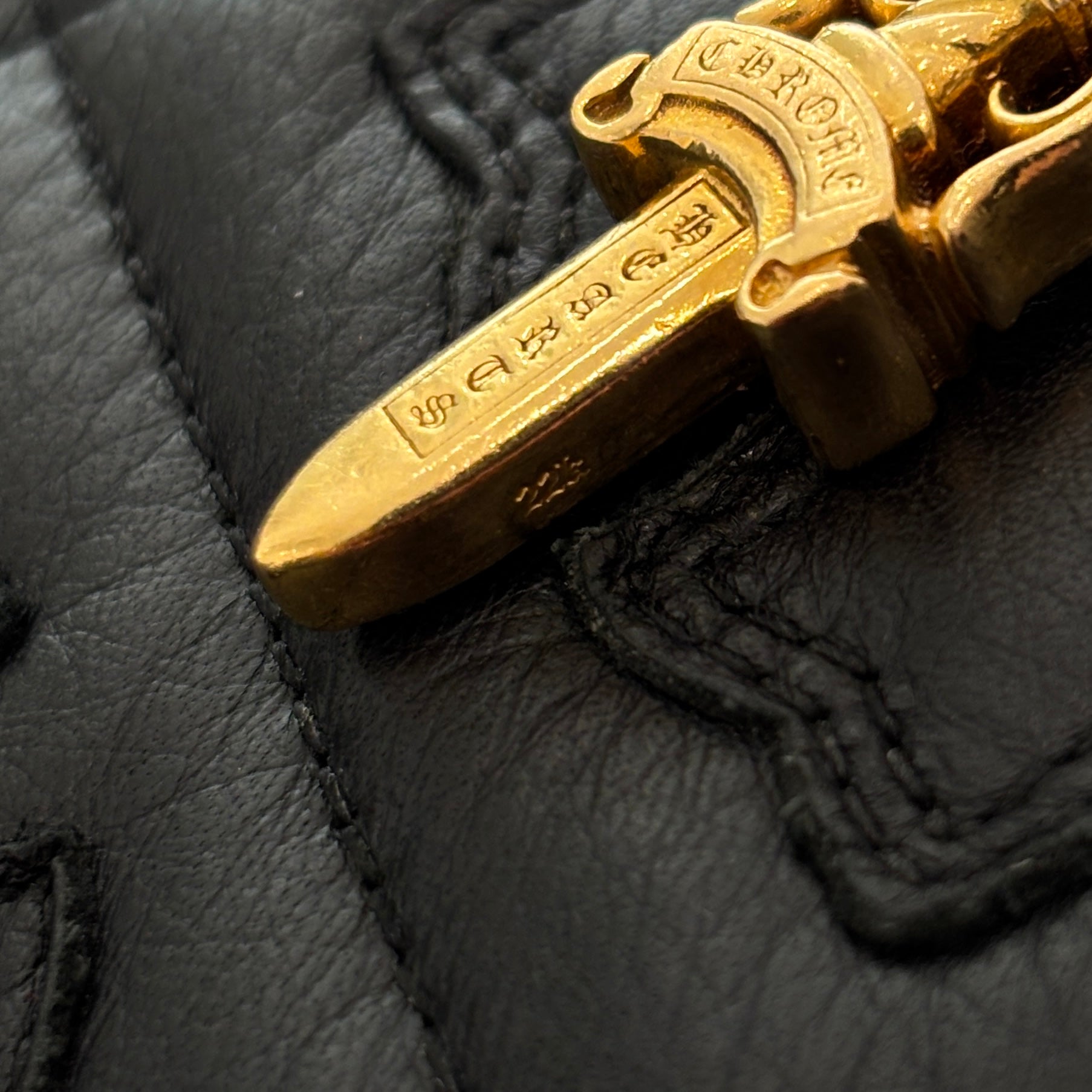 CHROME HEARTS 22K Double Dagger Pave Diamond Pendant Top クロムハーツ 22K ダブルダガー パヴェダイヤモンド ペンダントトップ