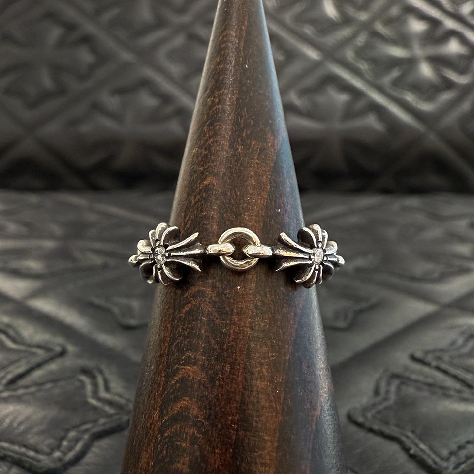 CHROME HEARTS Tiny E CH Plus Silver Ring Diamond Size 9号 クロムハーツ タイニーE CHプラス シルバーリング ダイヤモンド サイズ9号