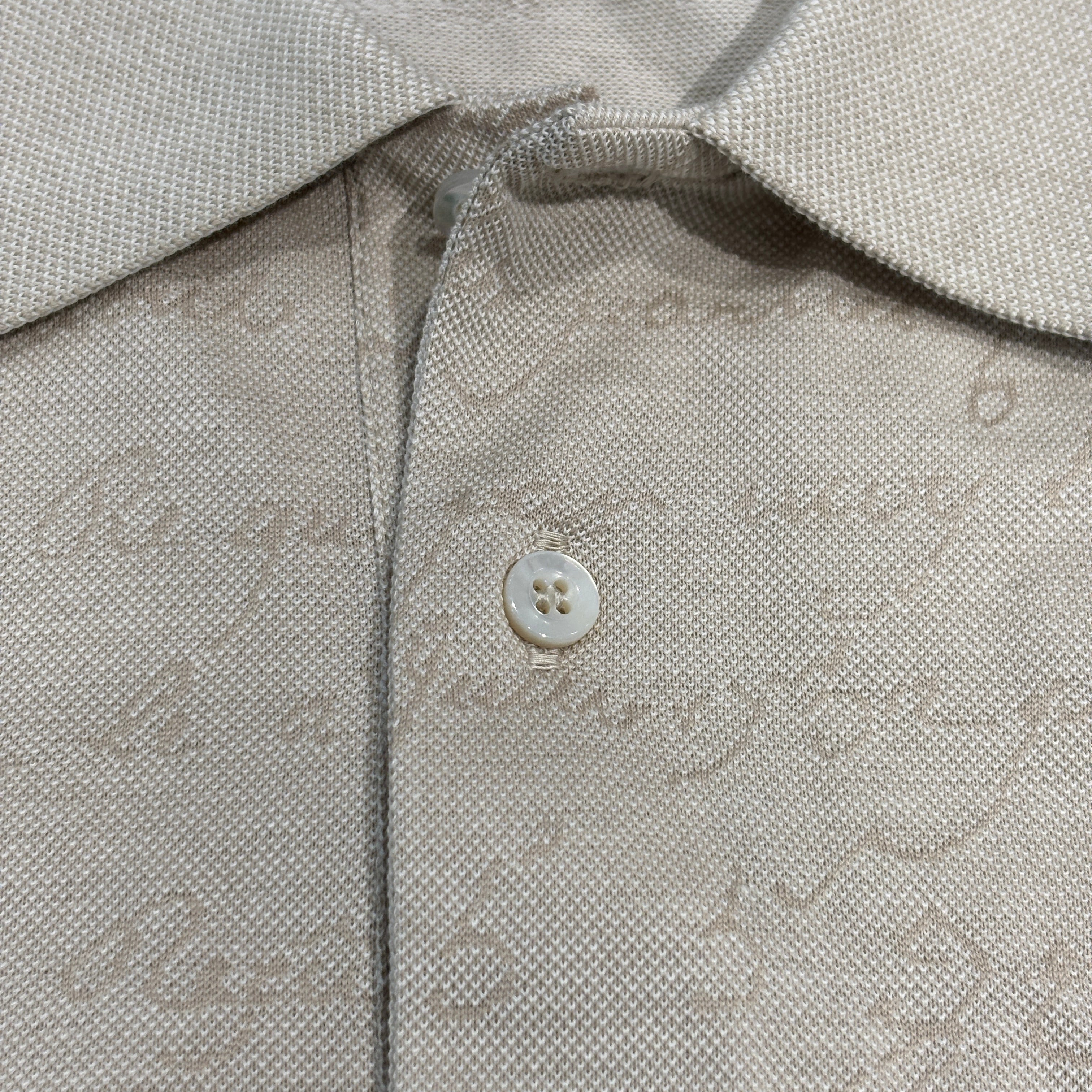 BERLUTI 2024SS Scritto Pique Polo Shirt R26JPS59002 Size 2XL ベルルッティ スクリット ピケ ポロシャツ サイズ2XL