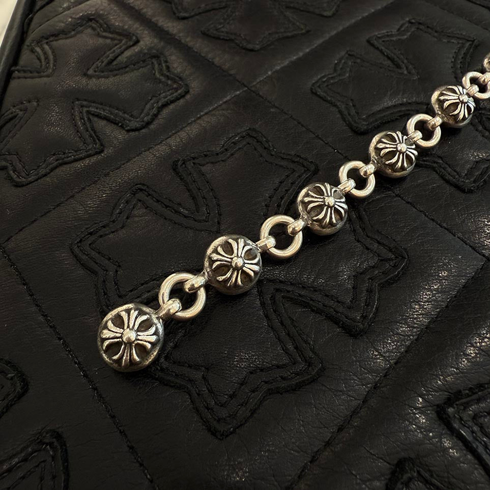 CHROME HEARTS CH Plus Cross Ball Bracelet クロムハーツ CHプラス