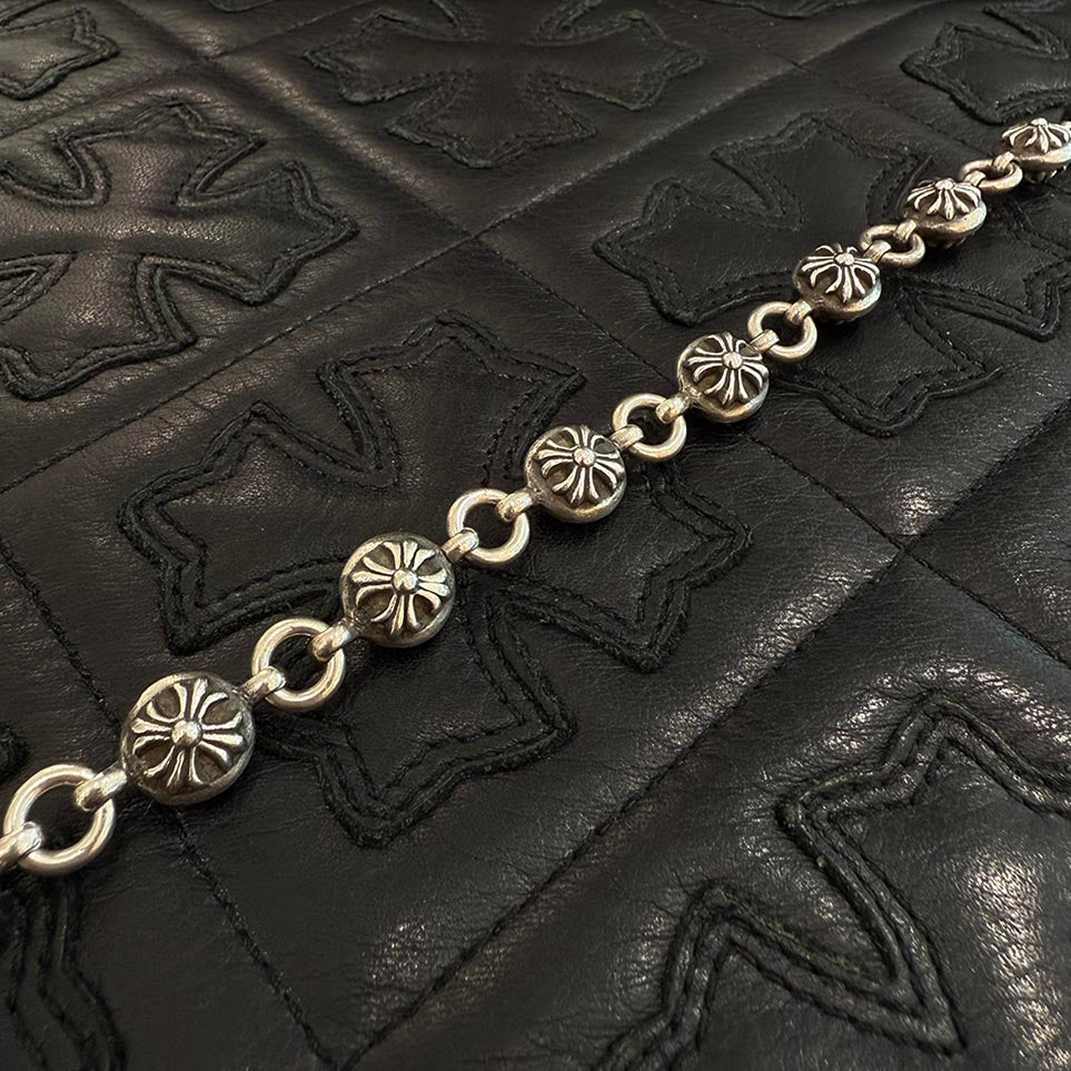 CHROME HEARTS CH Plus Cross Ball Bracelet クロムハーツ CHプラス