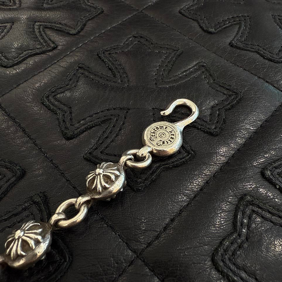 CHROME HEARTS CH Plus Cross Ball Bracelet クロムハーツ CHプラス