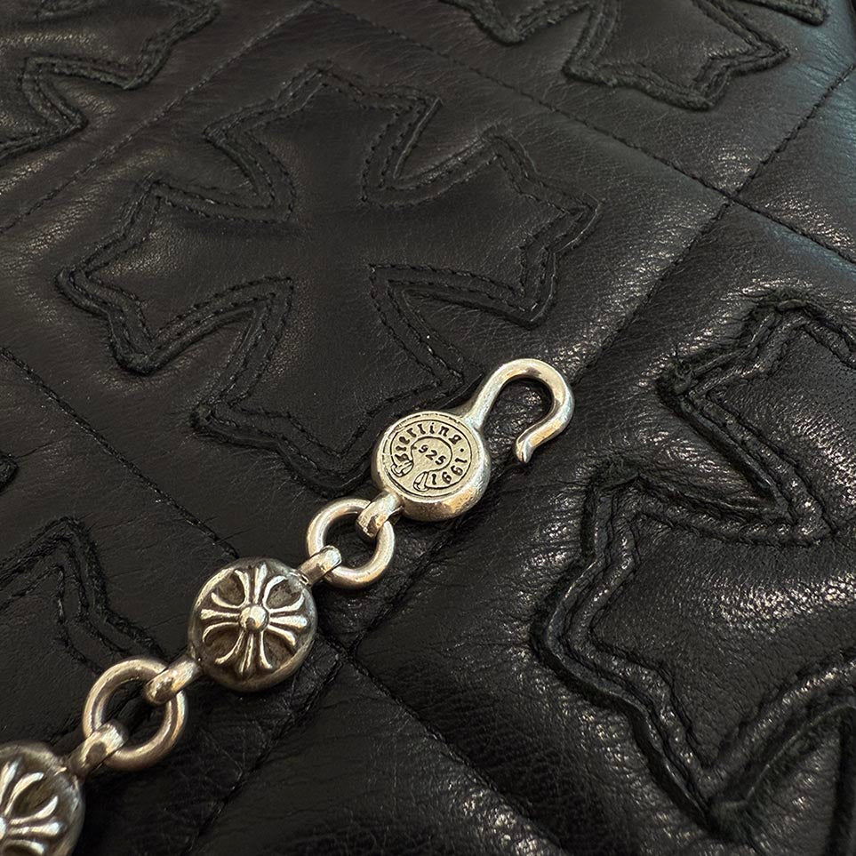 CHROME HEARTS CH Plus Cross Ball Bracelet クロムハーツ CHプラス
