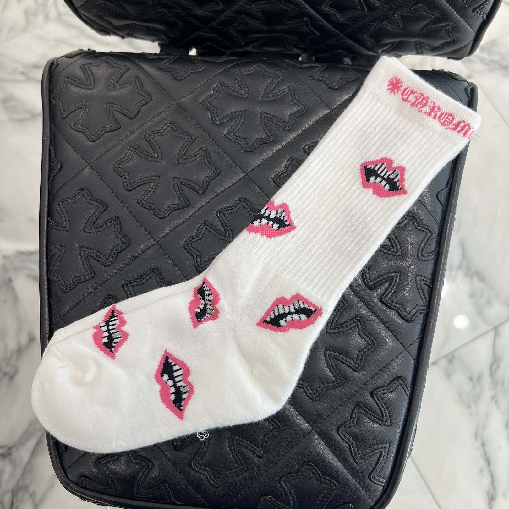 CHROME HEARTS × MATTY BOY Chomper Socks x3 Size M (JP16-18) クロムハーツ × マッティボーイ チョンパー ソックス 靴下 サイズM (JP16-18)