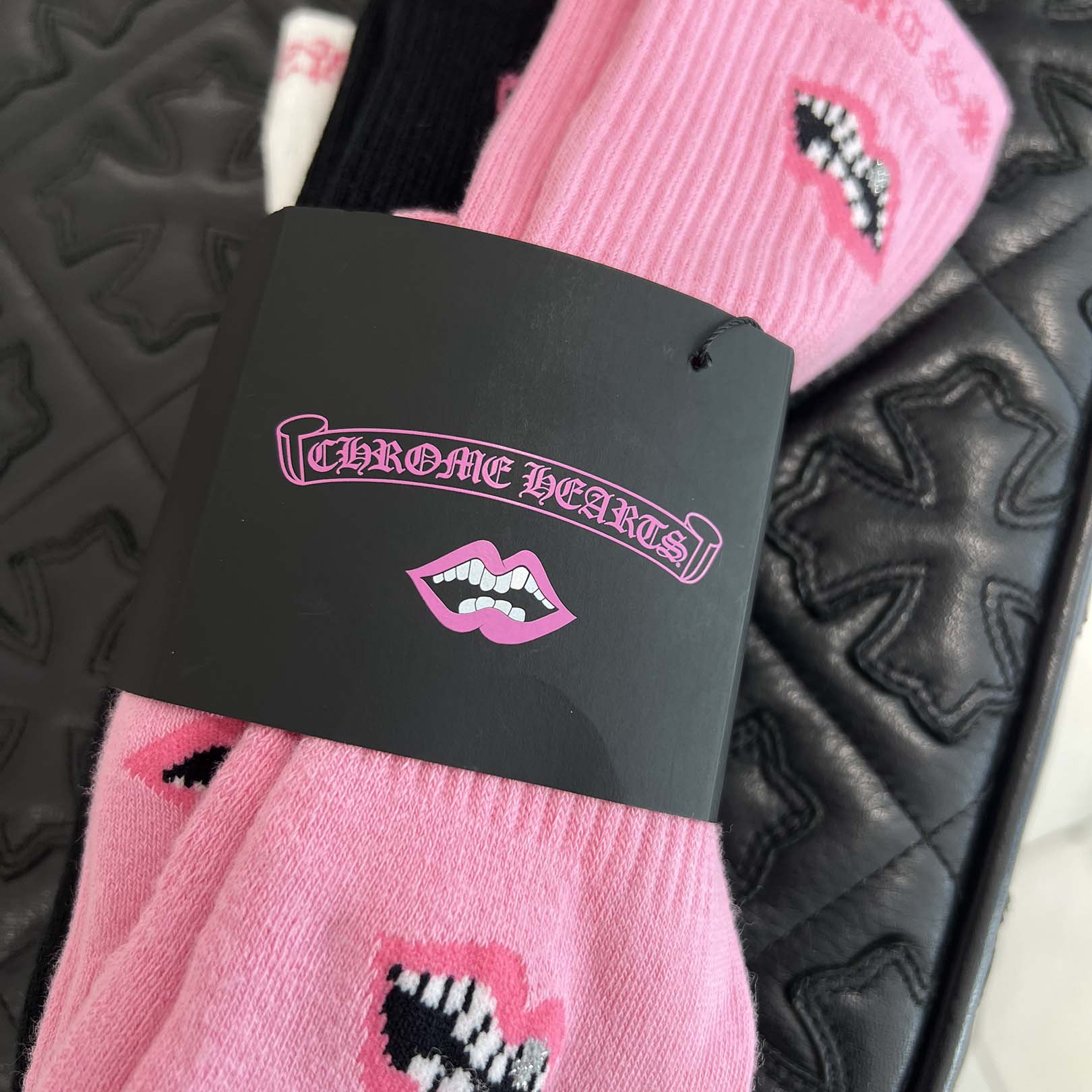 CHROME HEARTS × MATTY BOY Chomper Socks x3 Size M (JP16-18) クロム