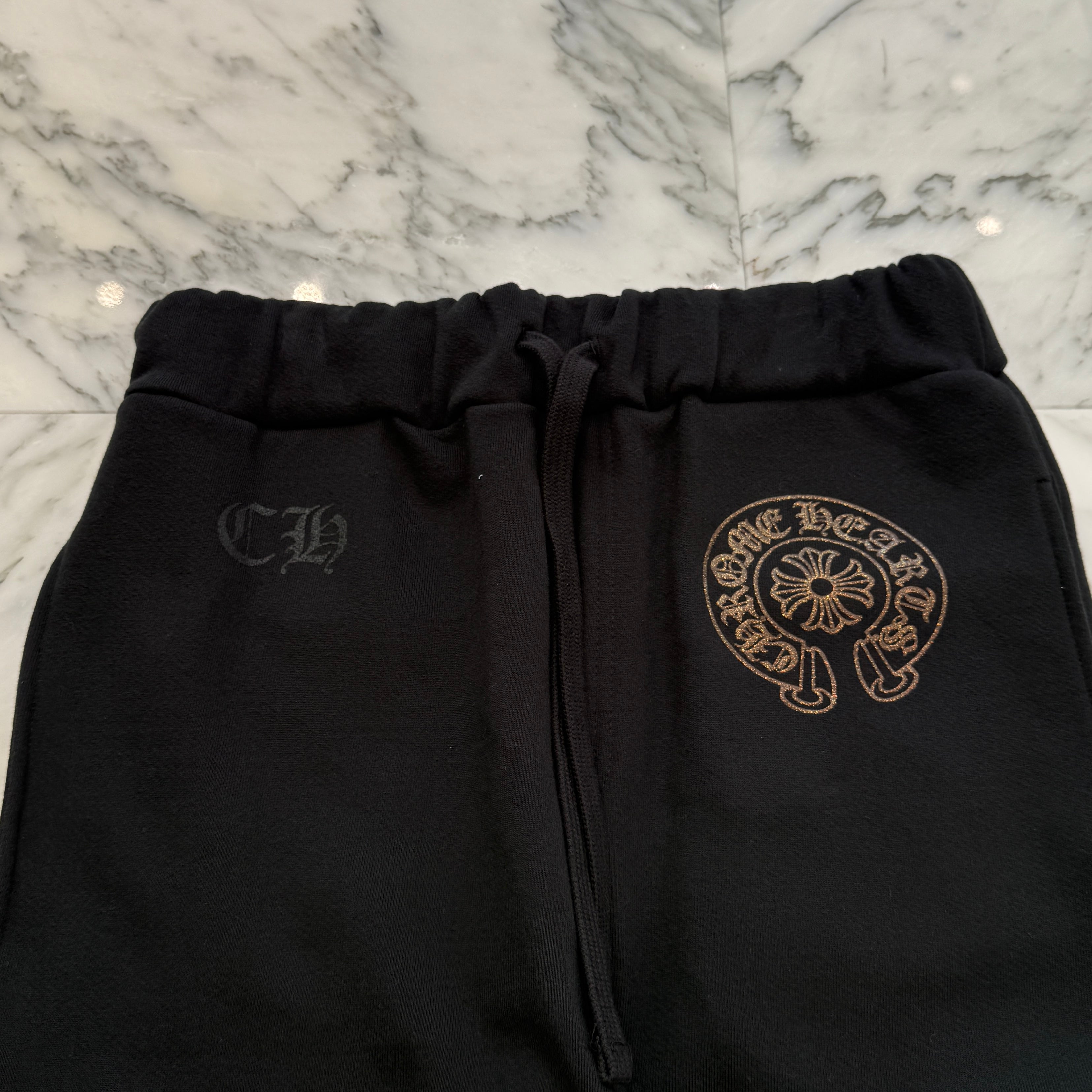CHROME HEARTS 1998 Glitter Horseshoe Sweat Long Pants Size S クロムハーツ 1998 グリッターホースシュー スウェットロングパンツ サイズS