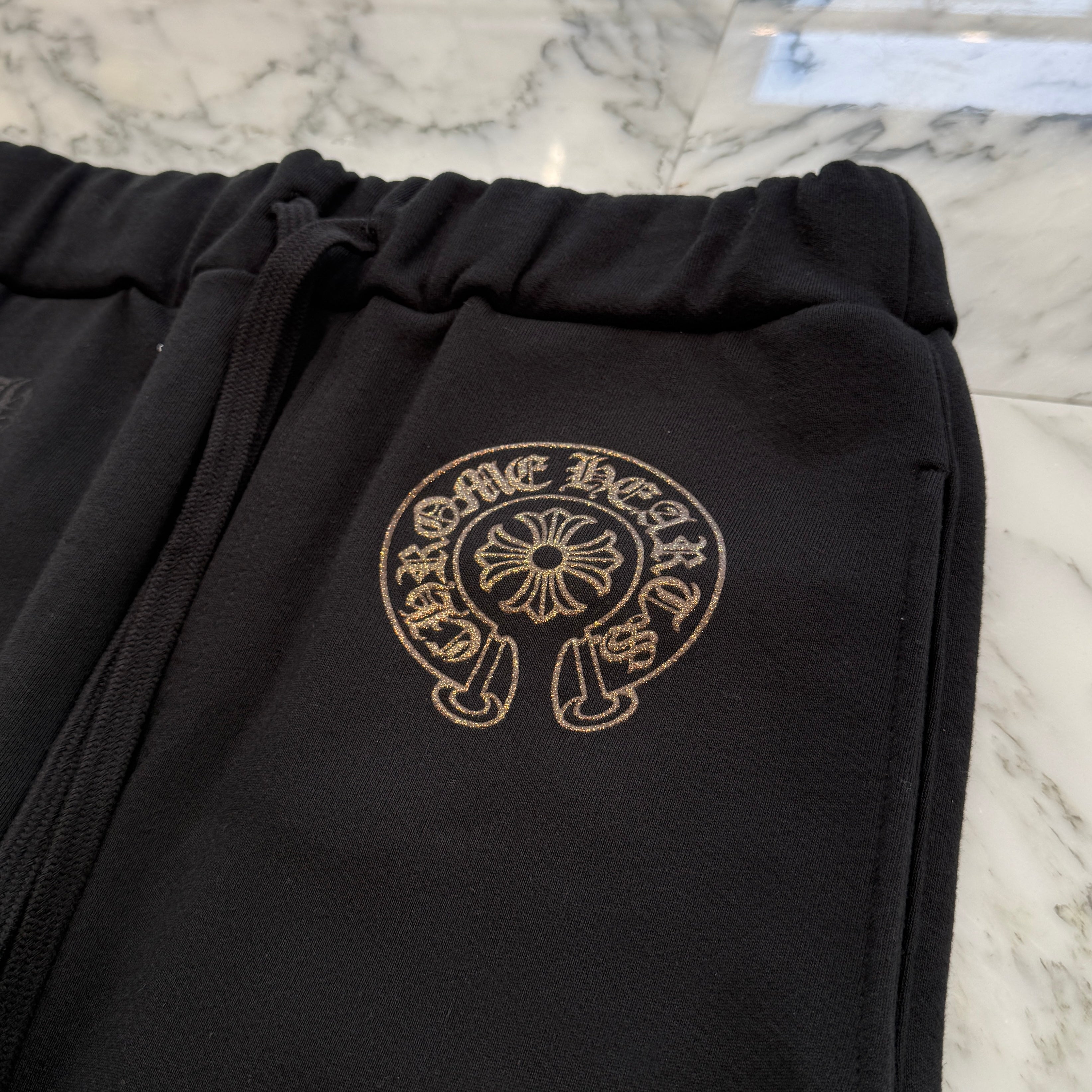 CHROME HEARTS 1998 Glitter Horseshoe Sweat Long Pants Size S クロムハーツ 1998 グリッターホースシュー スウェットロングパンツ サイズS