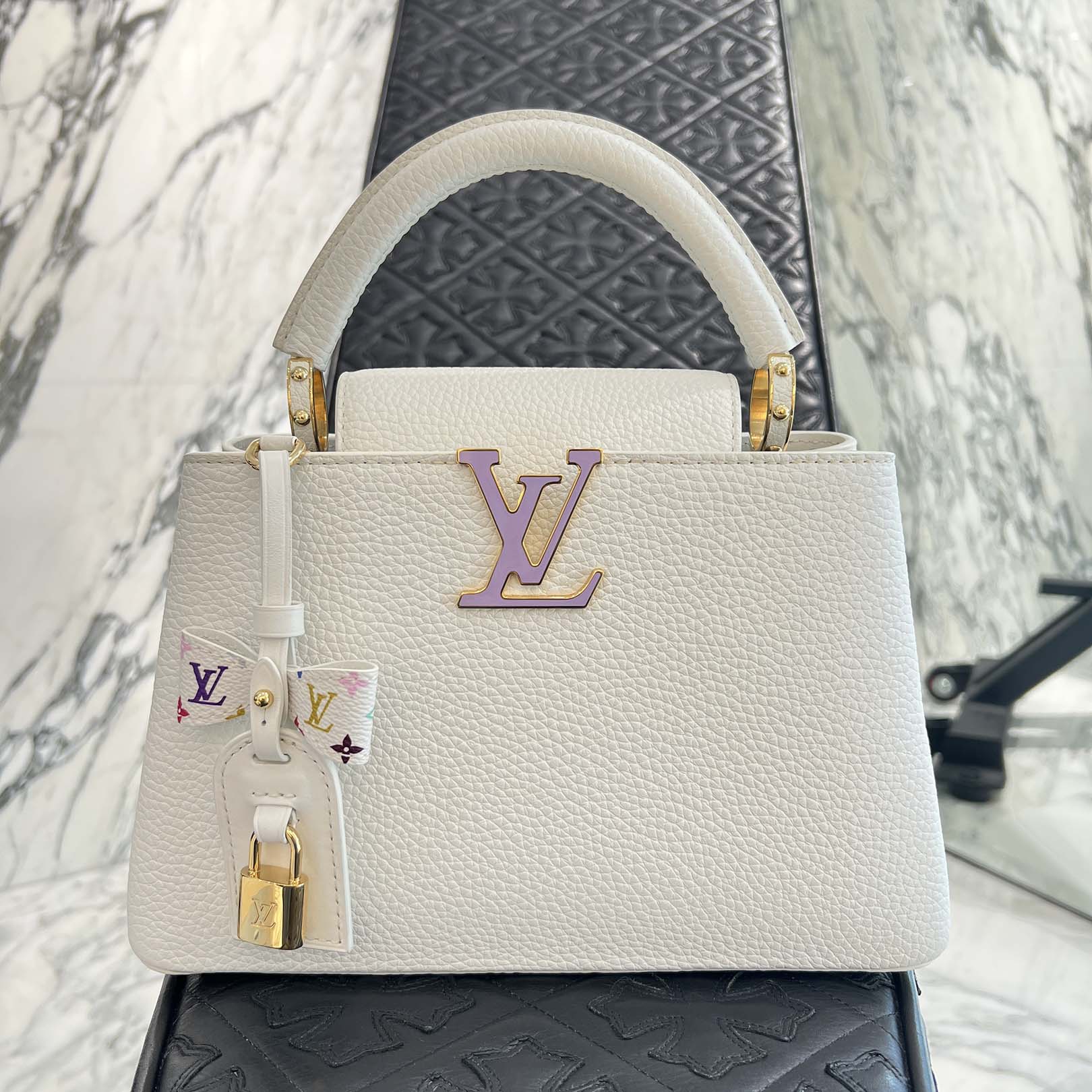 LOUIS VUITTON × Takashi Murakami 2025SS Capucines BB "Blanc" M13253 ルイヴィトン × 村上隆 カプシーヌ BB "ブラン"