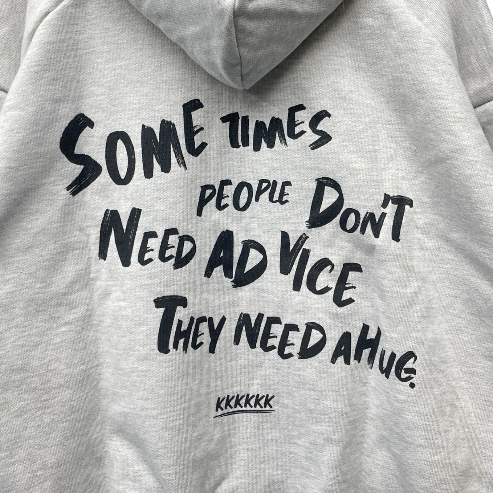 KKKKKK Some Times People Logo Hoodie Size 2