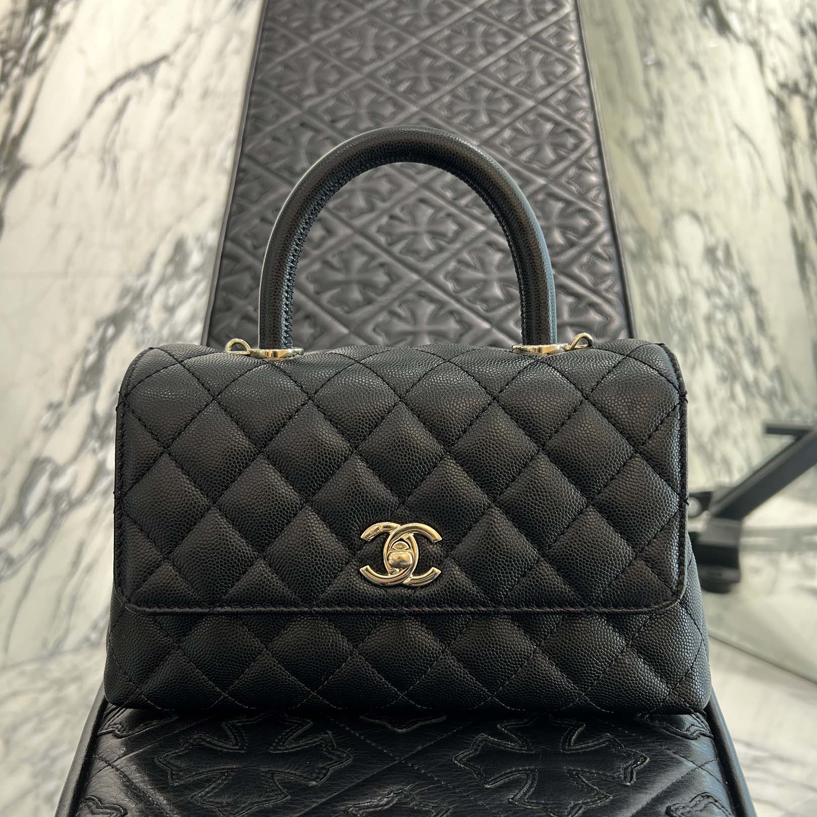 CHANEL ココハンドルフラップバッグ CHANEL COCO Top Handle Flap Shoulder Bag Size XS シャネル ココ