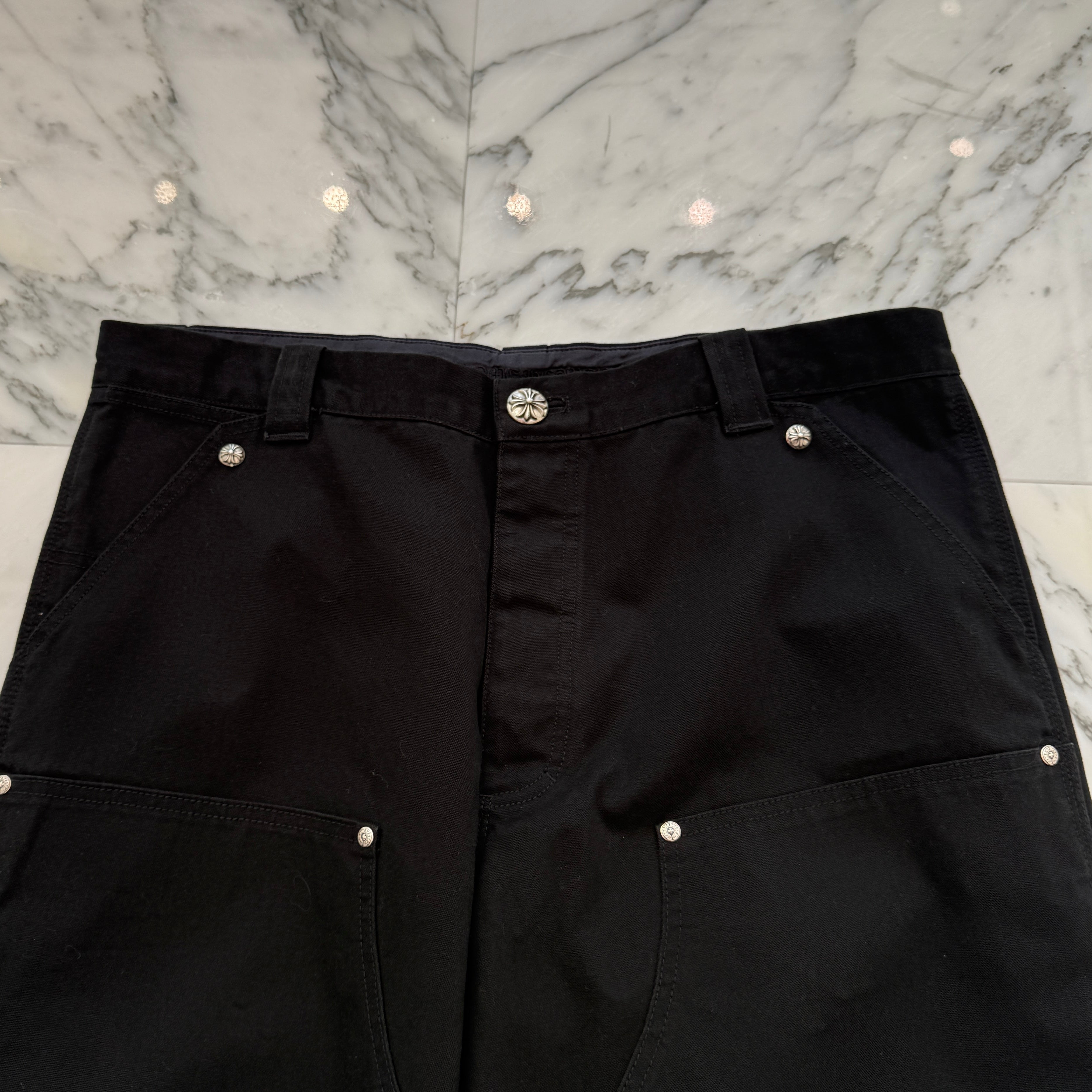 CHROME HEARTS Carpenter Cross Ball Button Denim Pants Size 38 クロムハーツ カーペンター クロスボールボタン デニムパンツ サイズ38