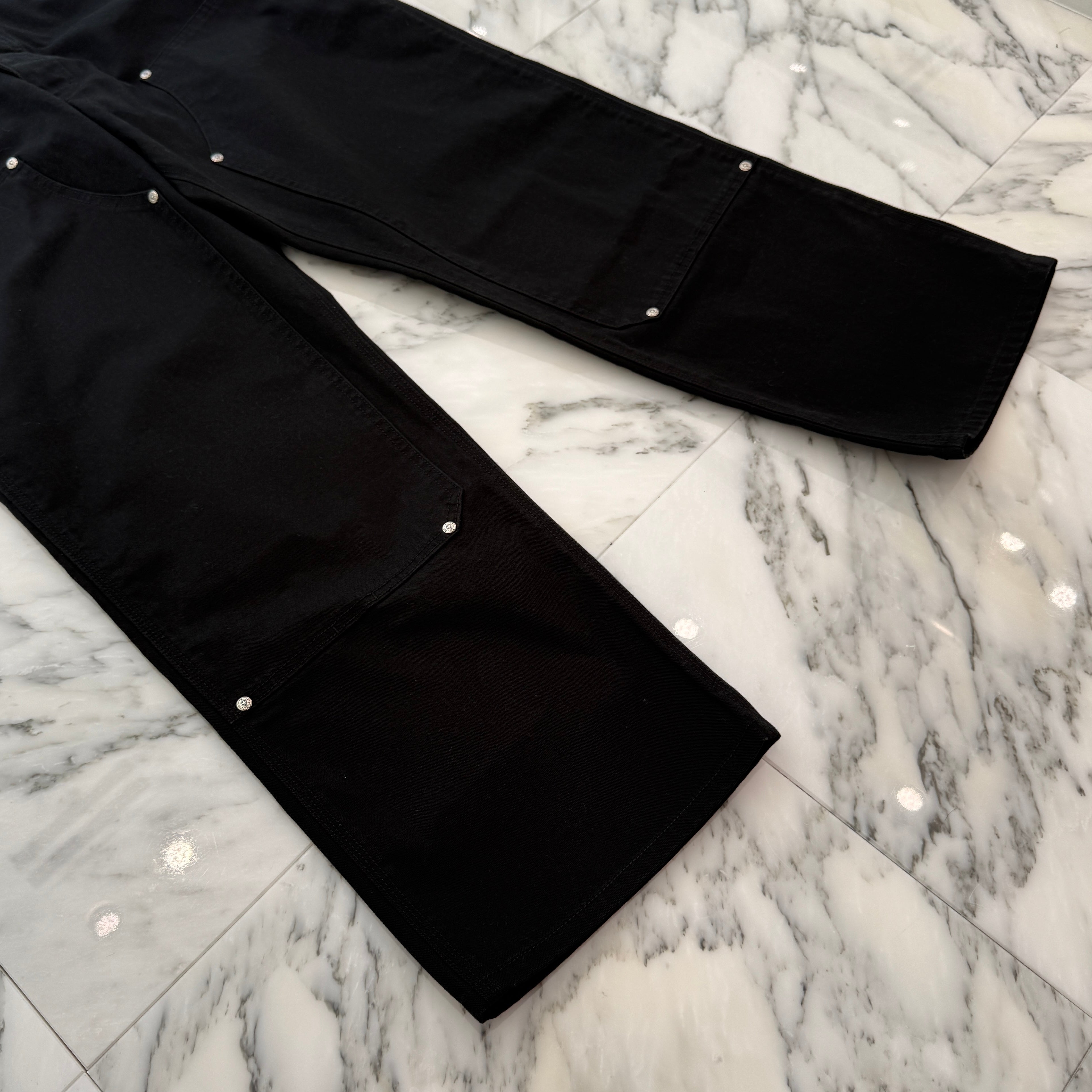 CHROME HEARTS Carpenter Cross Ball Button Denim Pants Size 38 クロムハーツ カーペンター クロスボールボタン デニムパンツ サイズ38