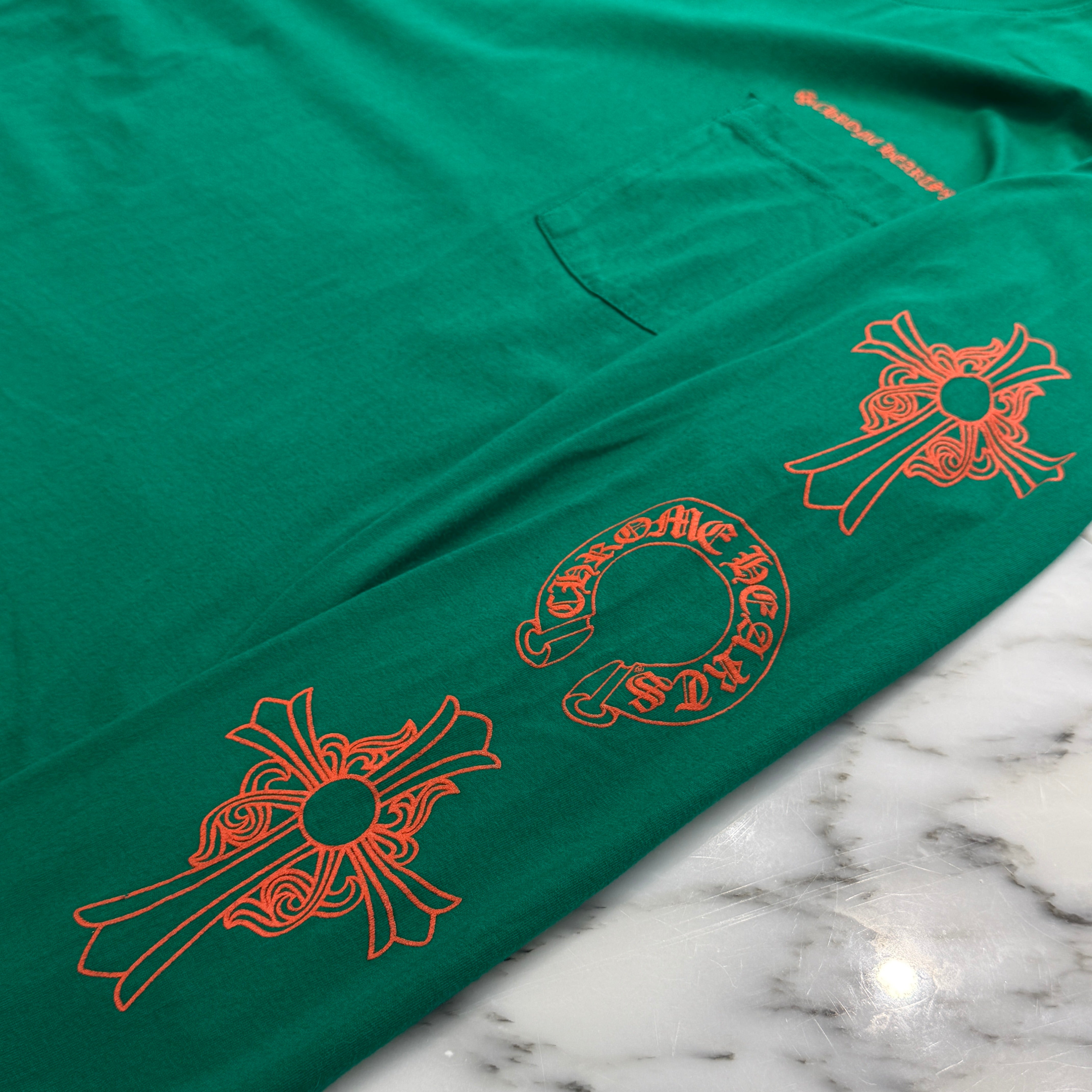 CHROME HEARTS Las Vegas Limited Orange Horseshoe Long Sleeve Tee Size L クロムハーツ ラスベガス限定 オレンジホースシュー ロングスリーブTシャツ サイズL